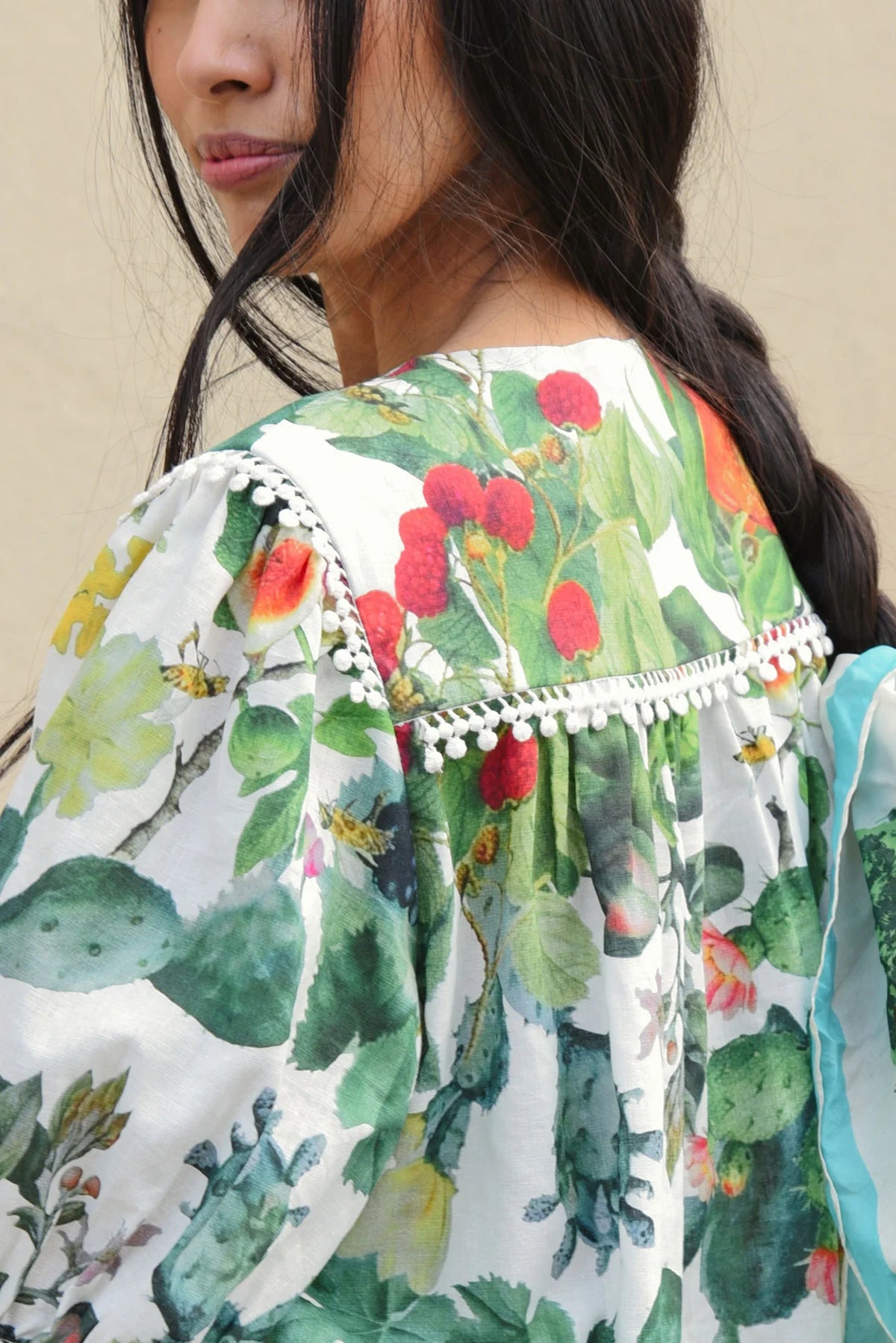 Trelise Cooper Puff and Play Fruit Print Top