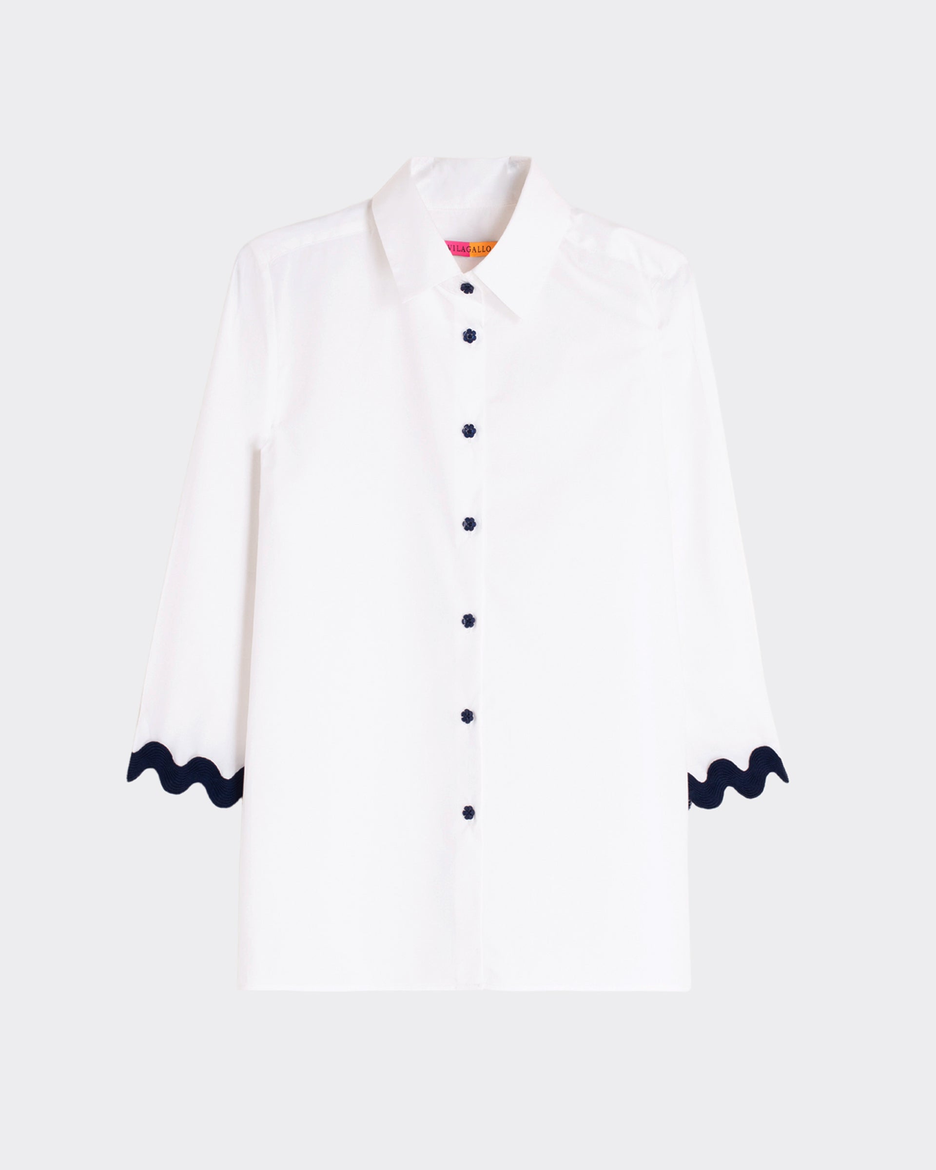 Vilagallo White Paola Poplin Shirt
