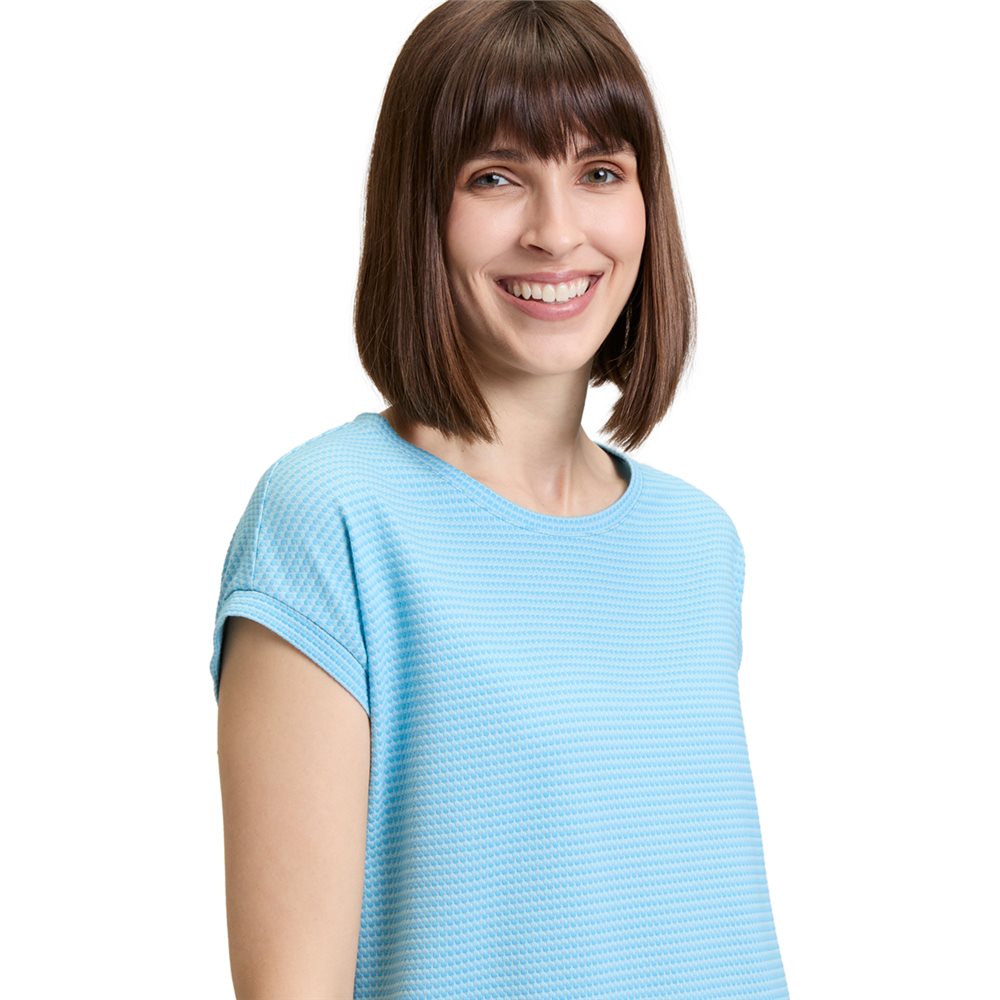 Betty Barclay - Blue Textured T-Shirt