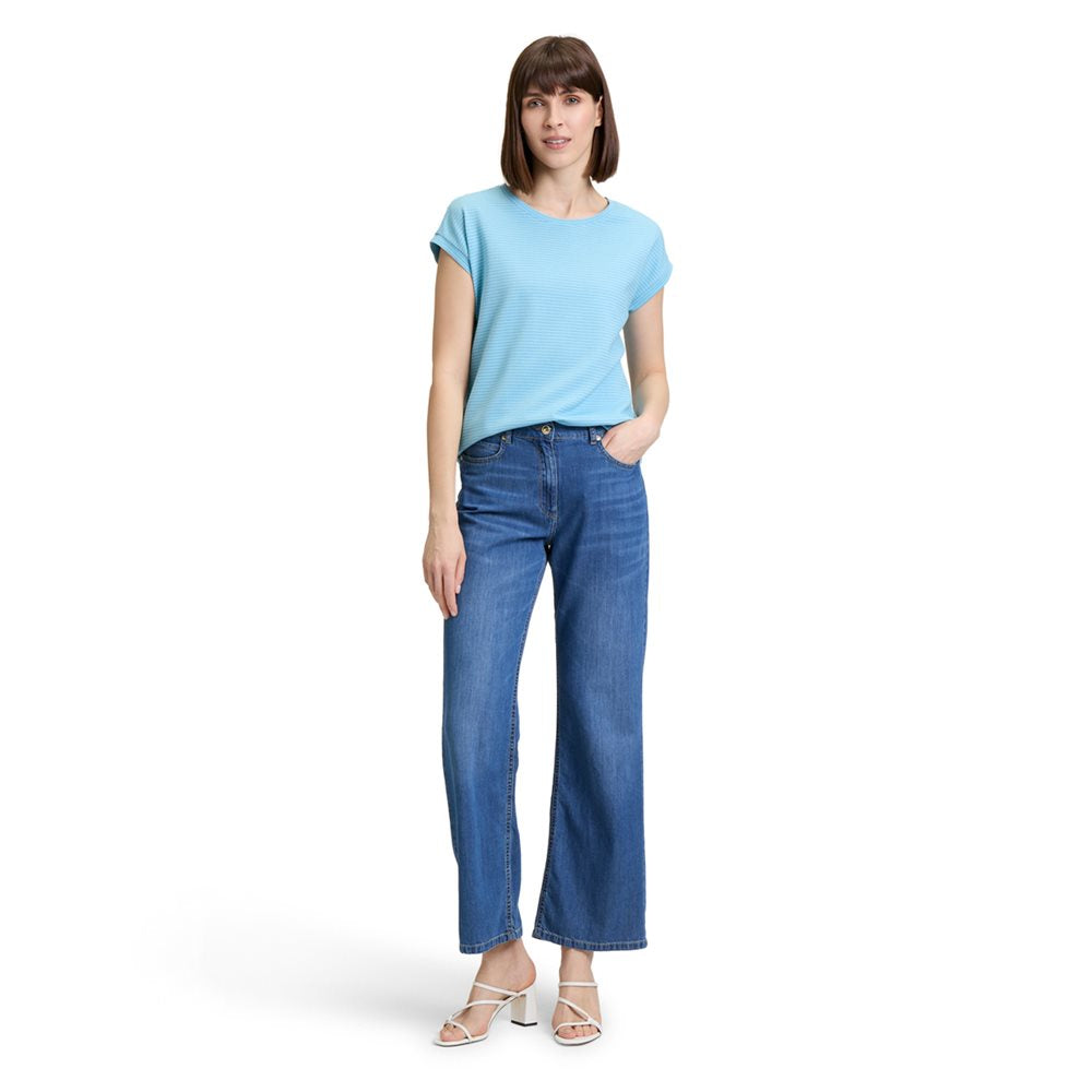Betty Barclay - Blue Textured T-Shirt