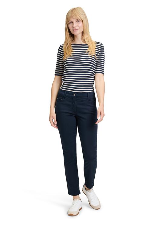 Betty Barclay - Navy and Beige Stripe T-Shirt
