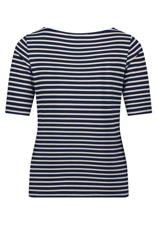Betty Barclay - Navy and Beige Stripe T-Shirt
