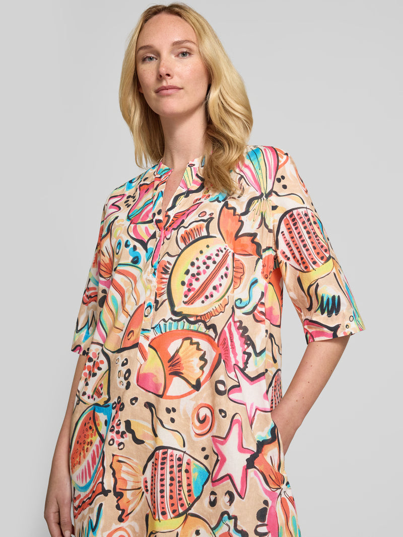 Emily Van Den Bergh - Tropical Fish Print Dress