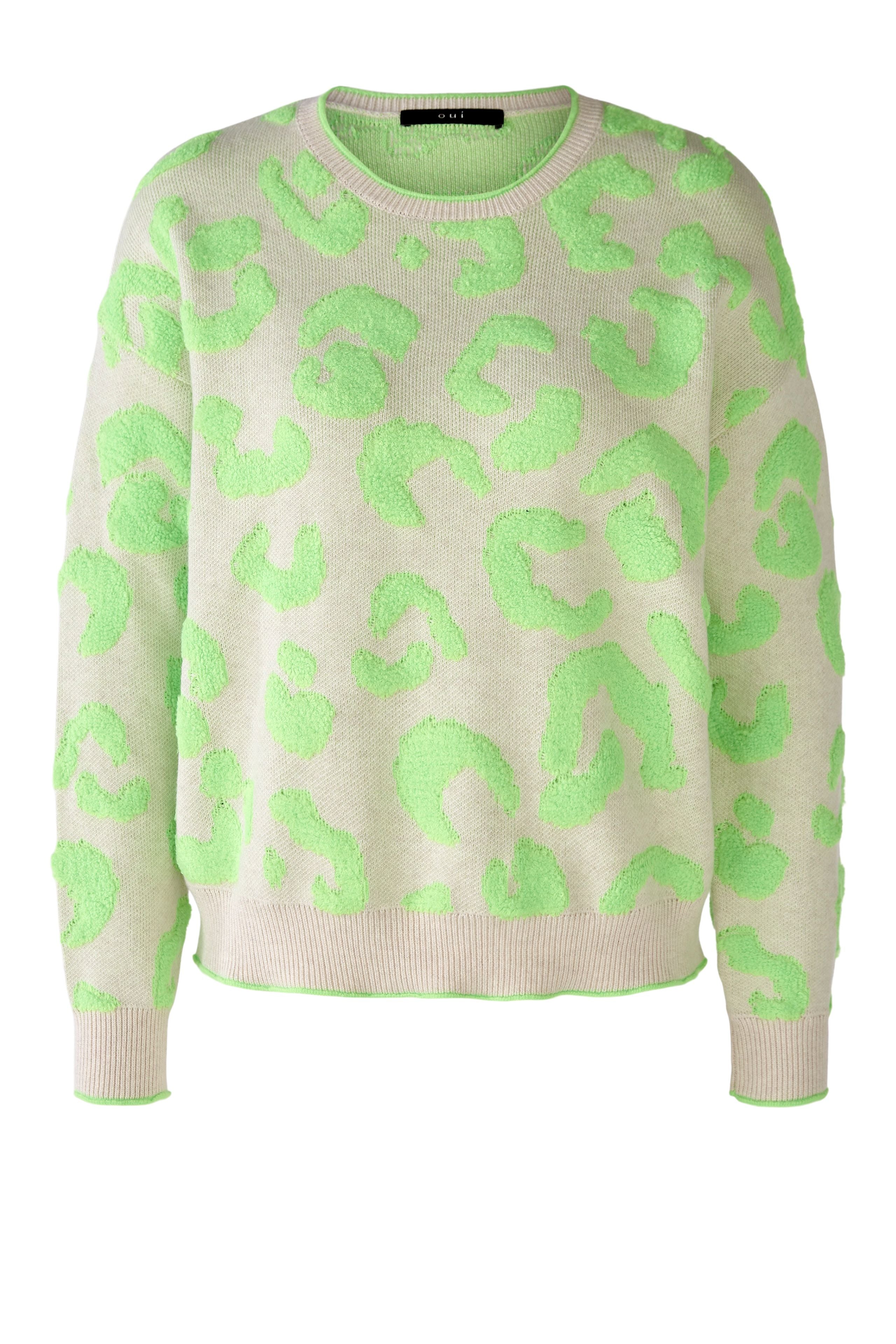 Oui - Neon Jacquard Jumper