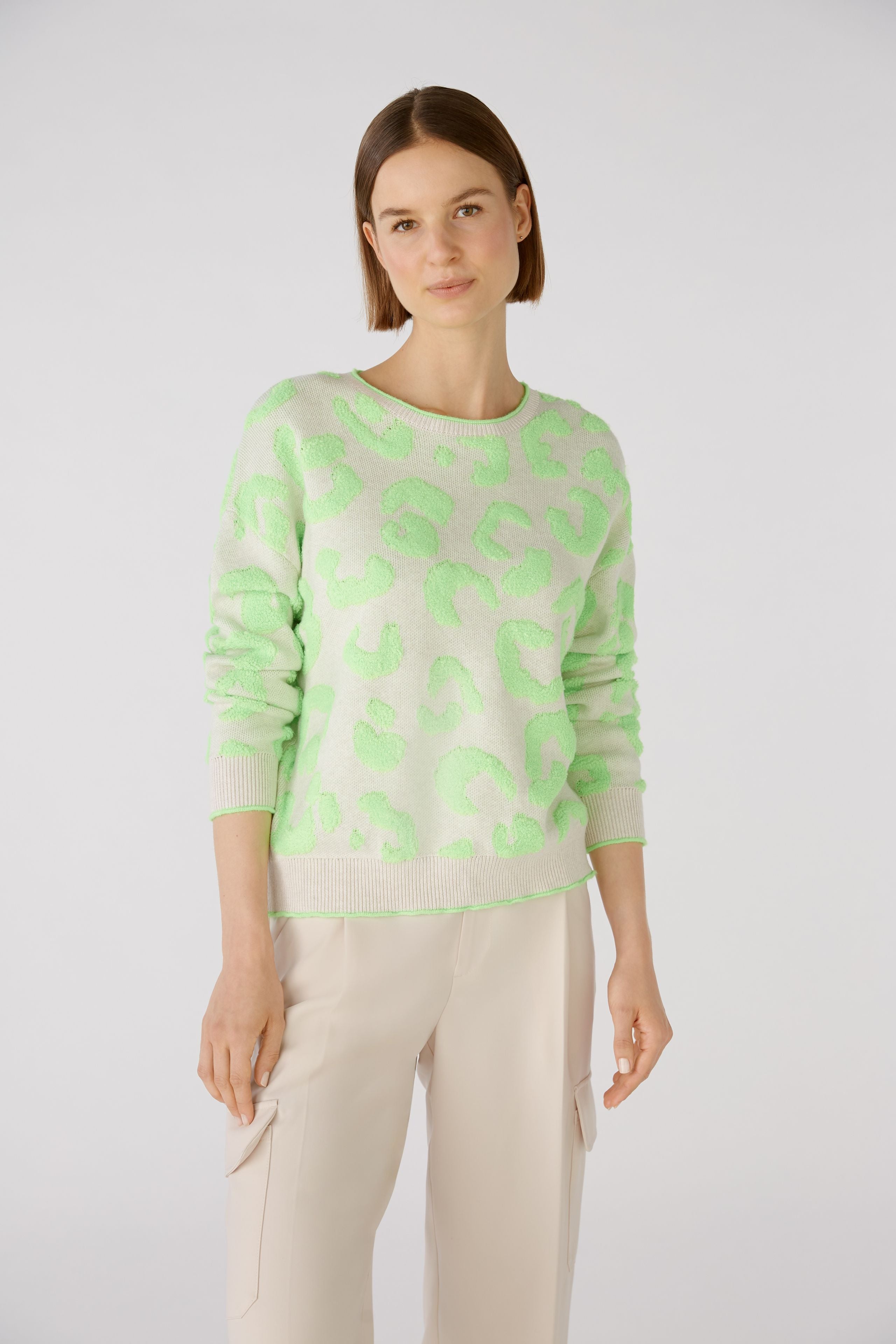 Oui - Neon Jacquard Jumper