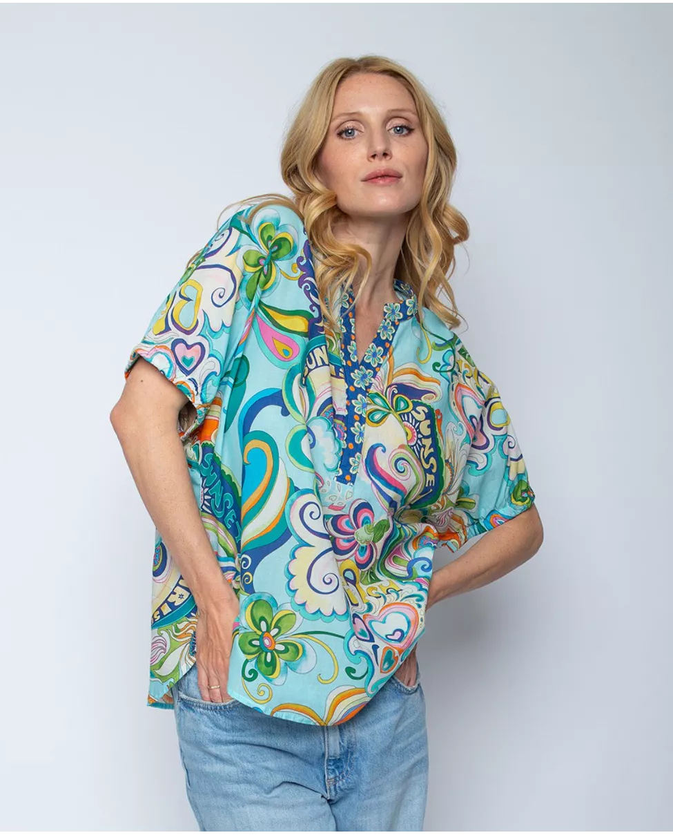 Emily Van Den Bergh -Swirl Top