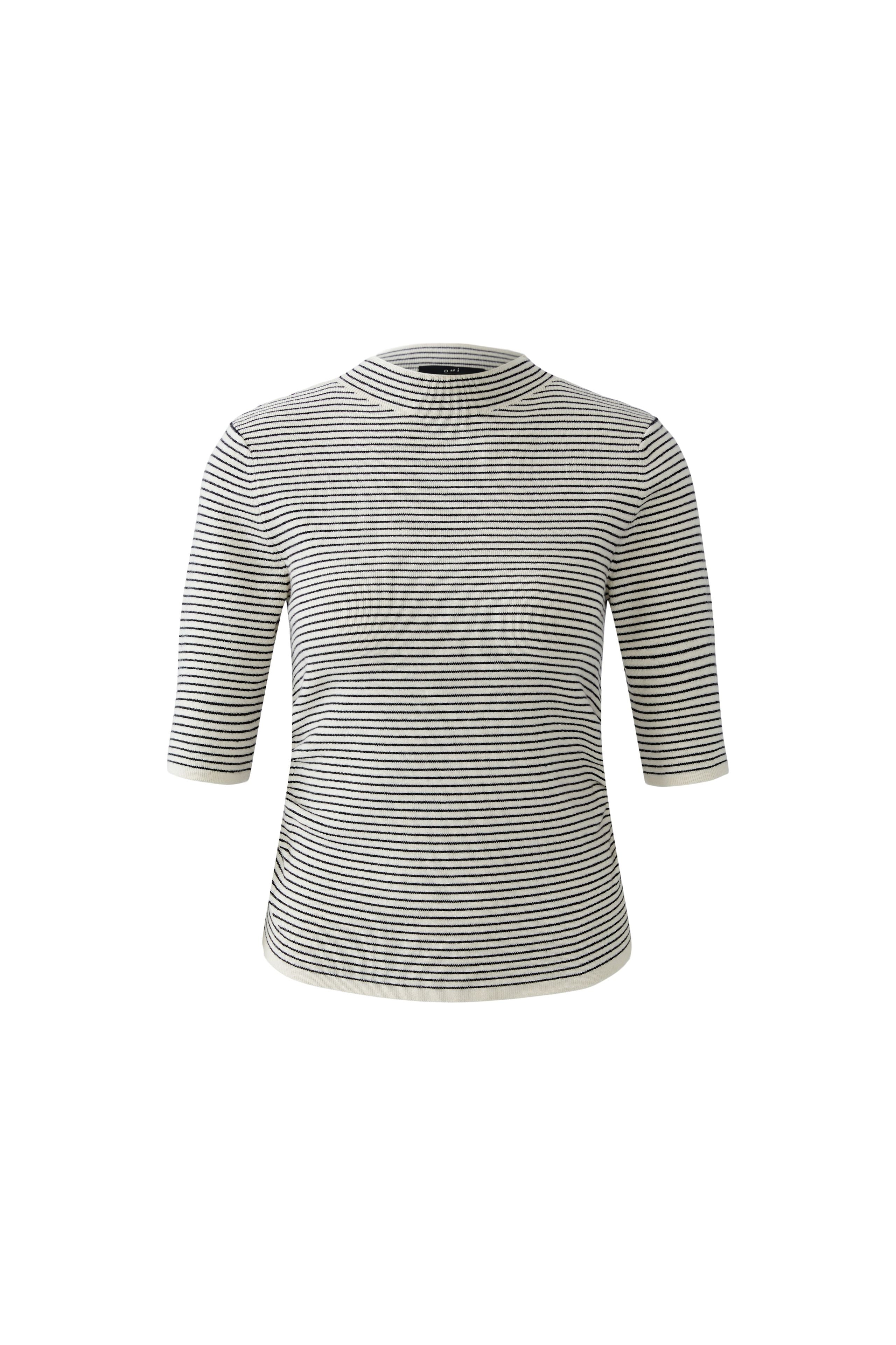 Oui- Black and White Knit Top