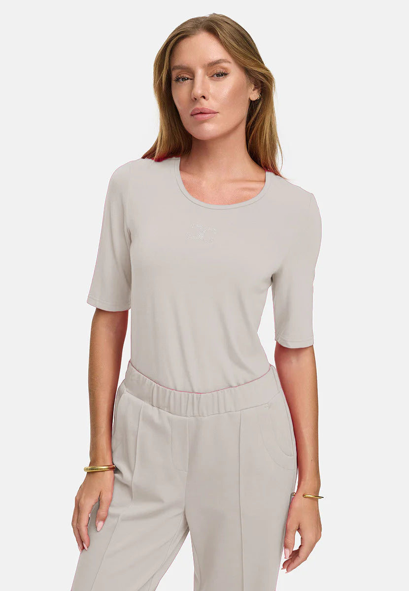 CATNOIR - Beige Crystal Tee