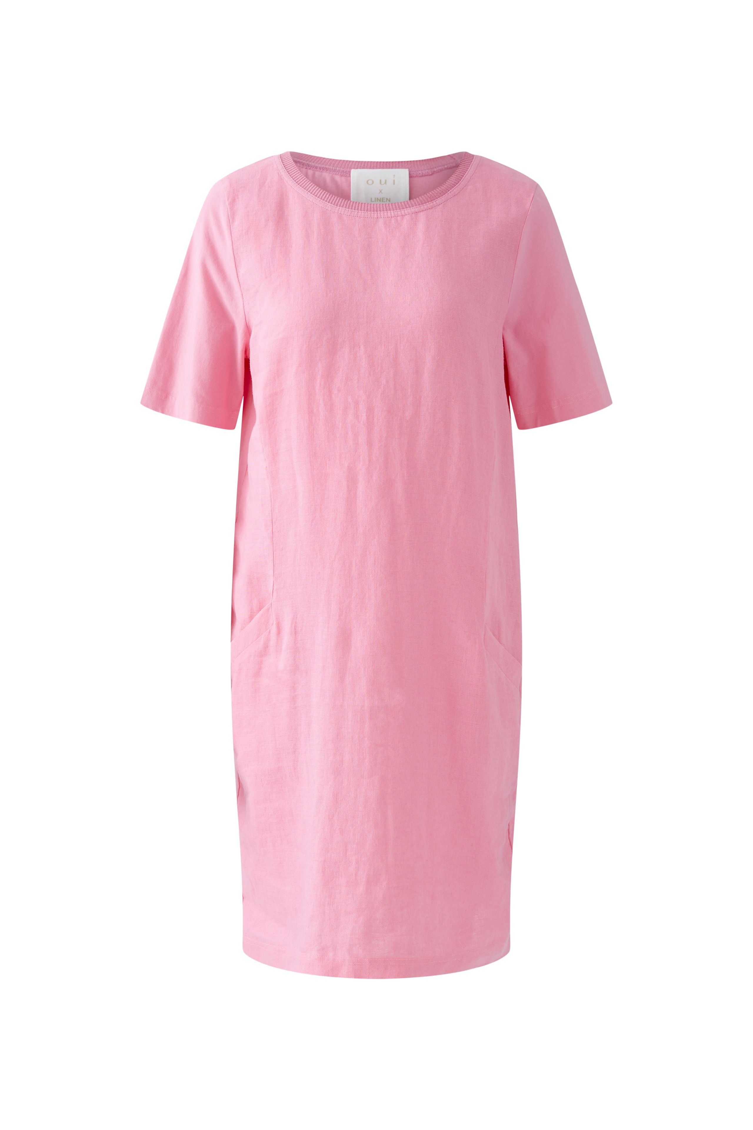 Oui - Pink Linen Dress