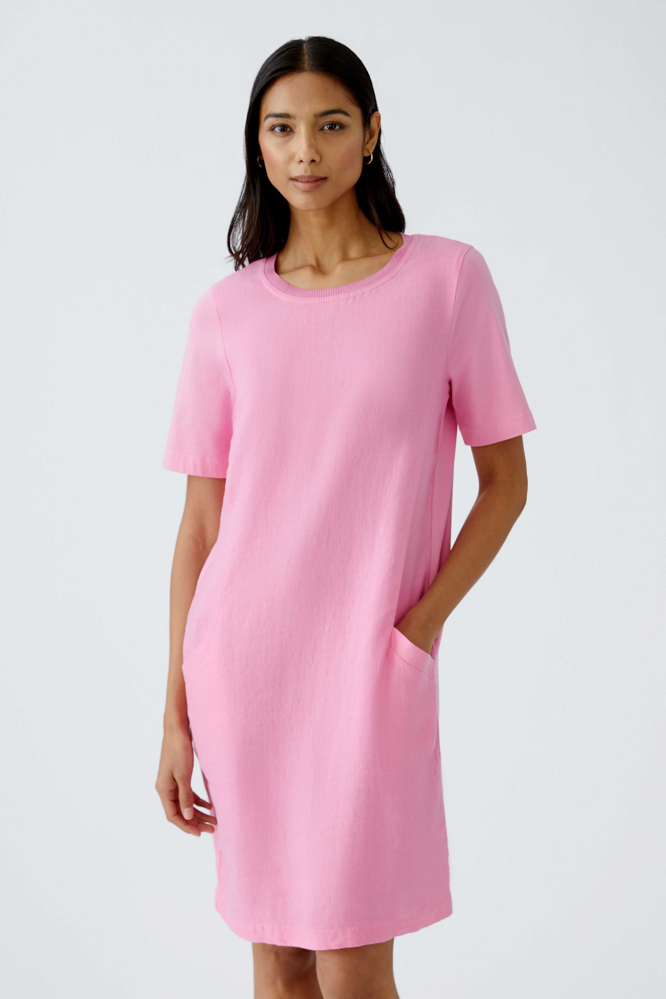 Oui - Pink Linen Dress