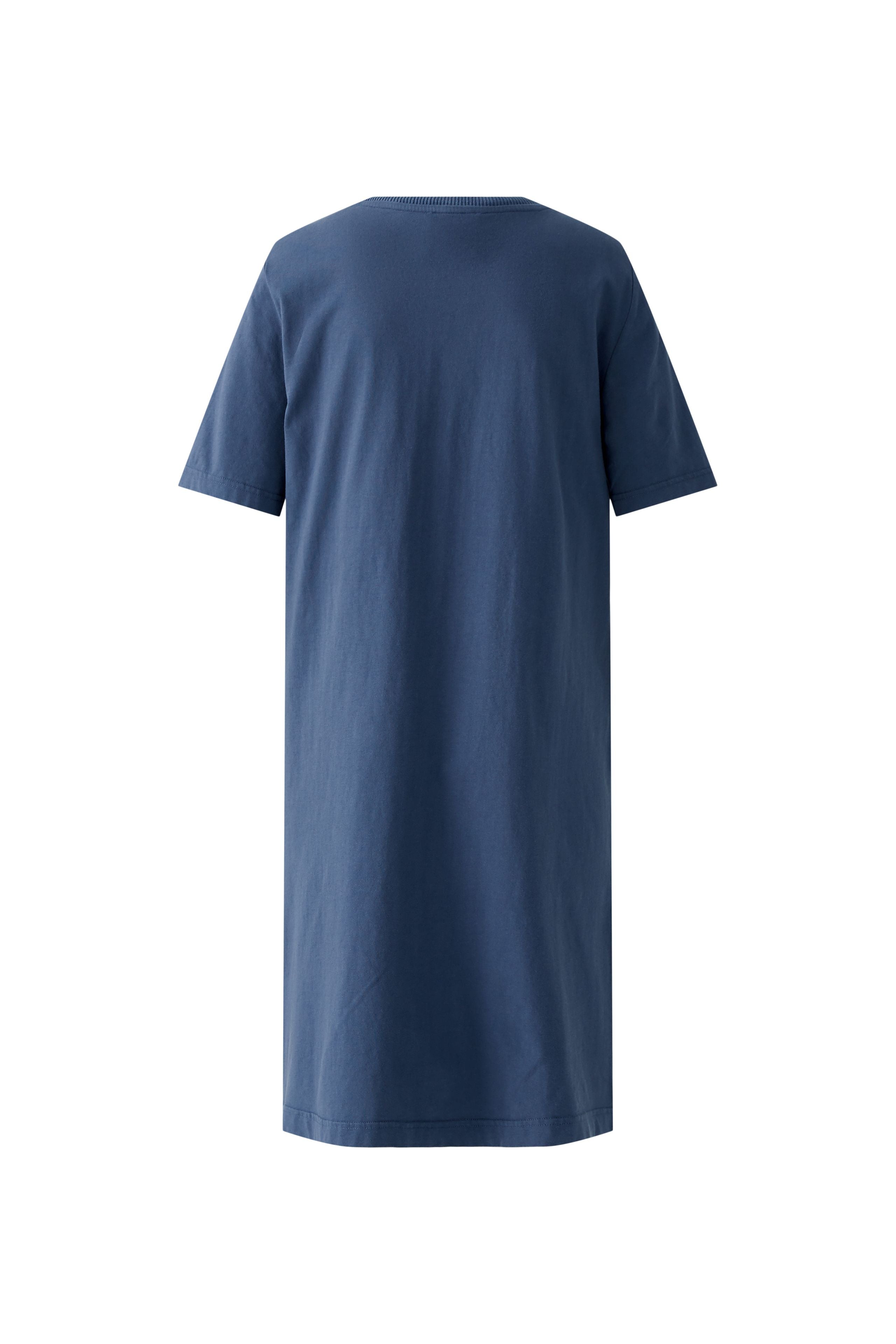 Oui- Mid Blue Linen Dress