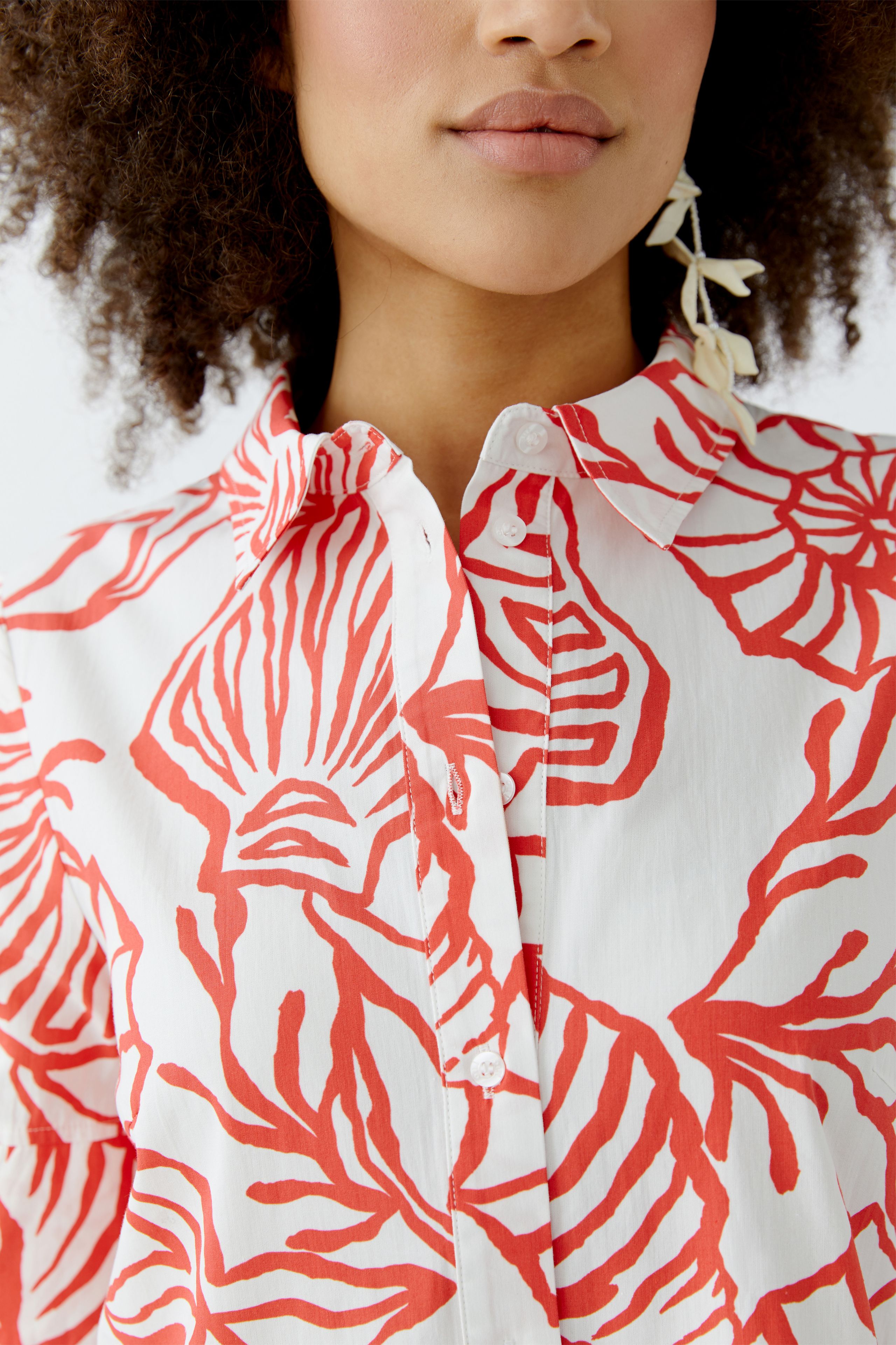 Oui- Red Coral Dress