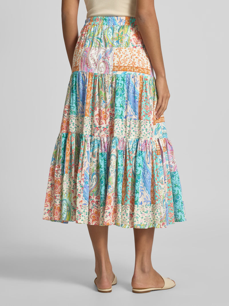 Emily Van Den Bergh -Paisley Print Skirt