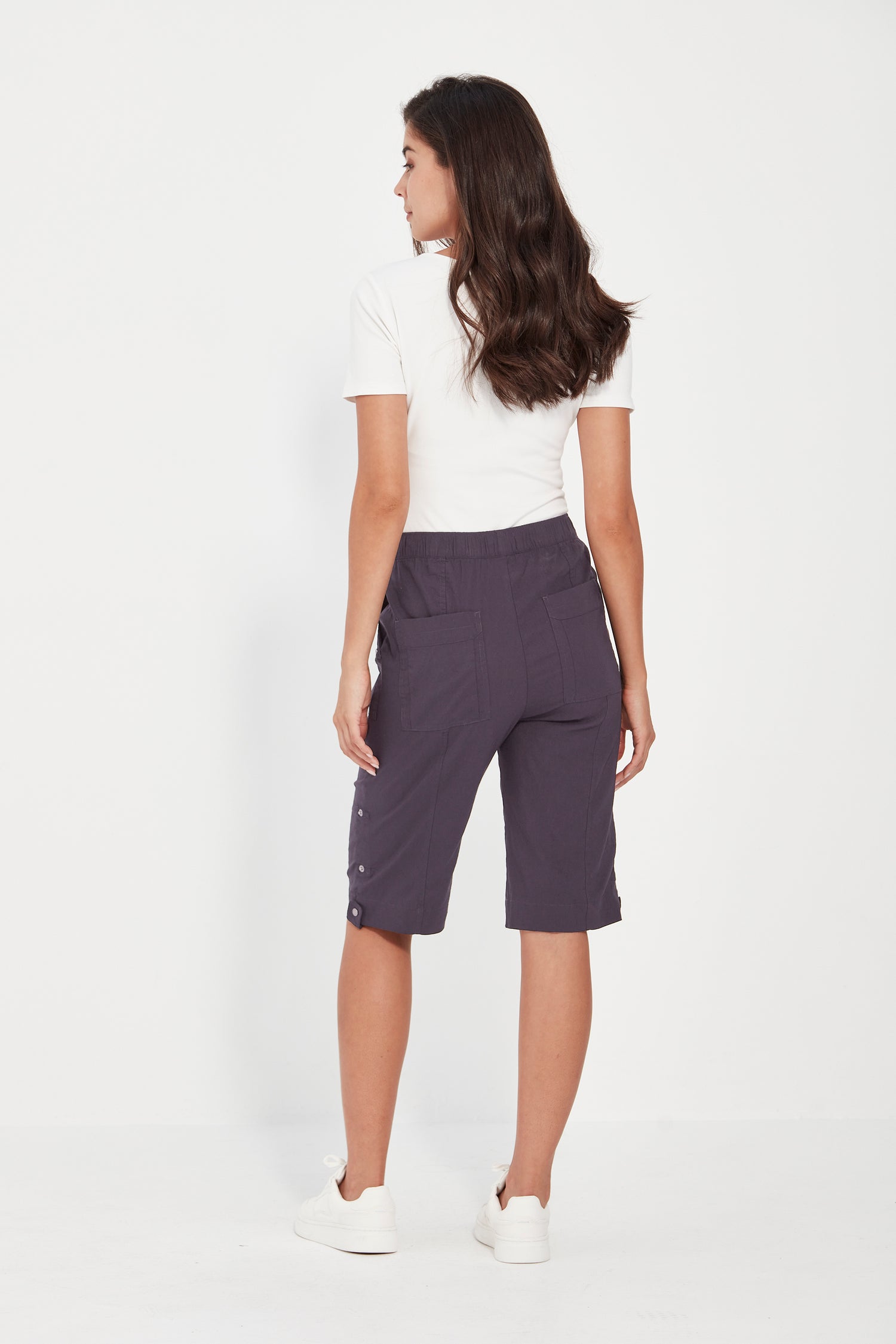 Verge- Acrobat Rolled Short - Denim Marle