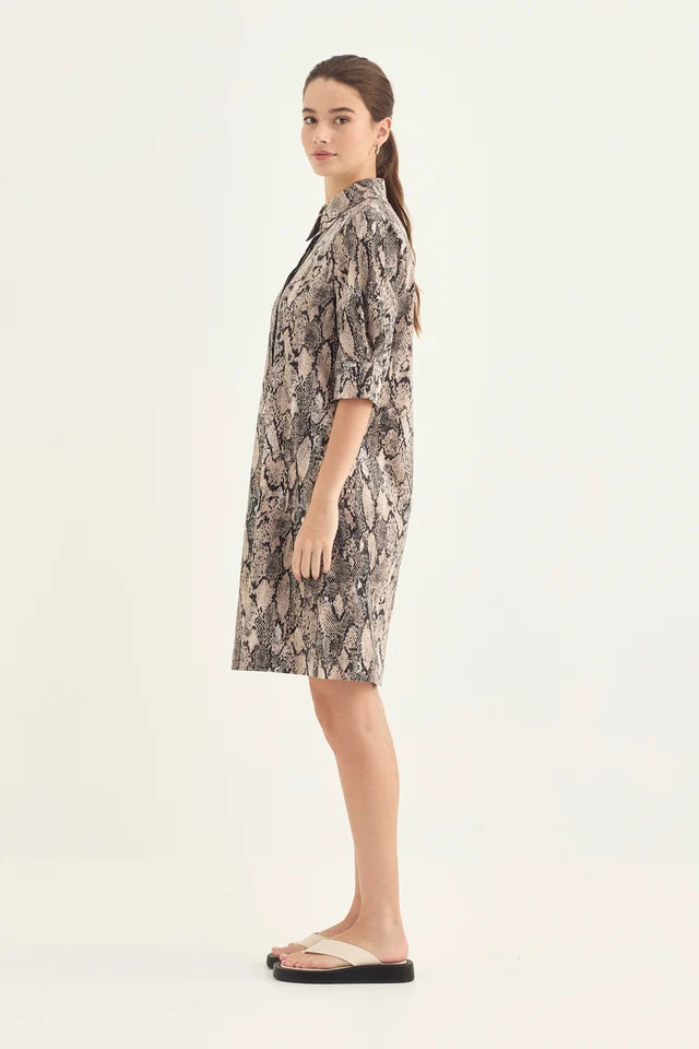 Verge Serpent Nori Dress