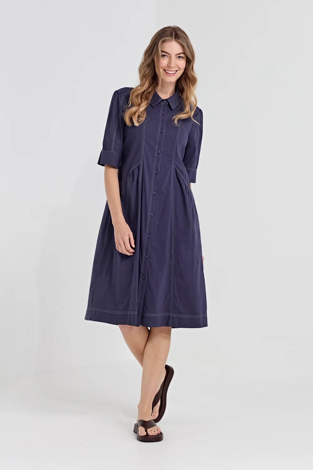 Verge Acrobat Rosie Dress - Denim Marle