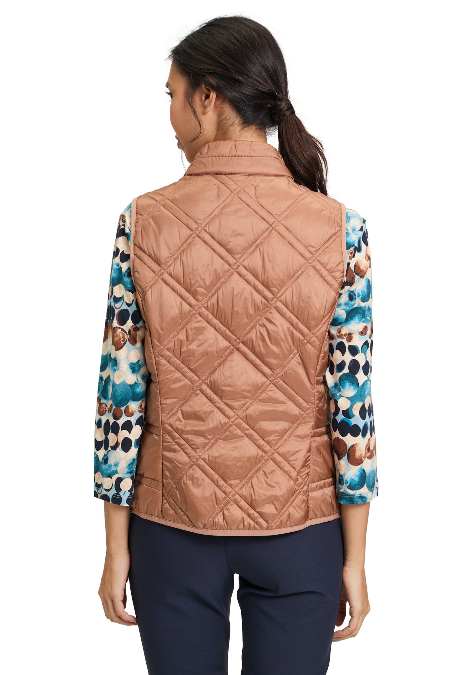 Betty Barclay - Quilted Puffer Vest in Tobacco