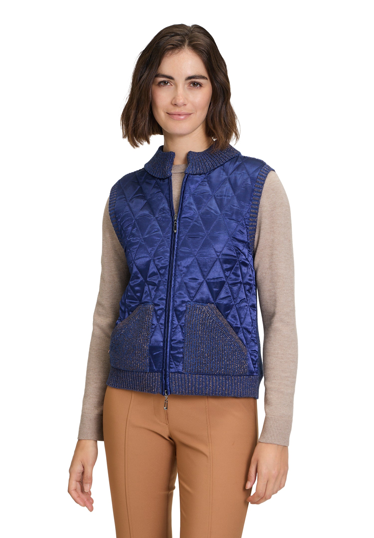 Betty Barclay - Knitted Vest in Dark Blue