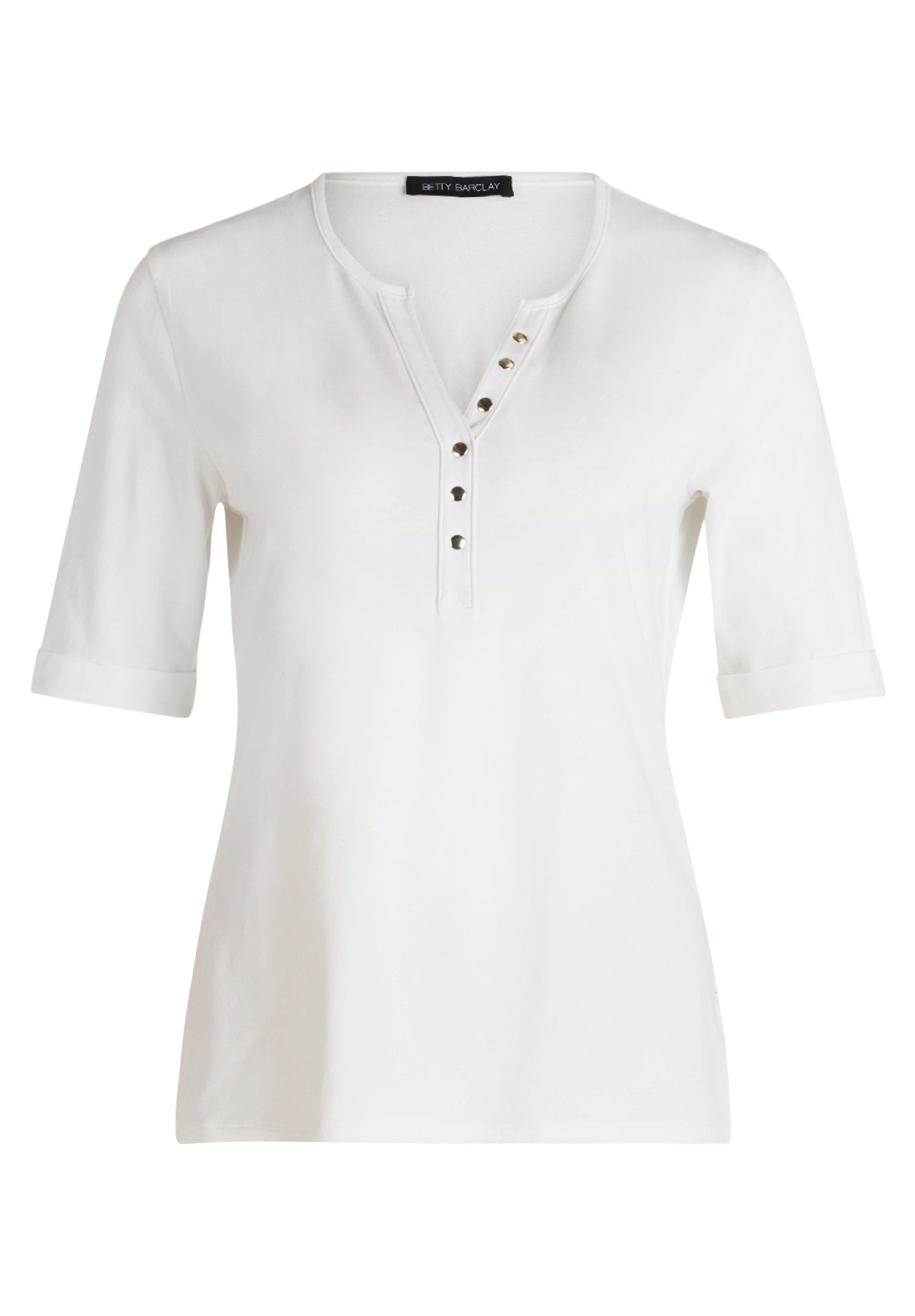 Betty Barclay - Button Down Silver Stud T Shirt