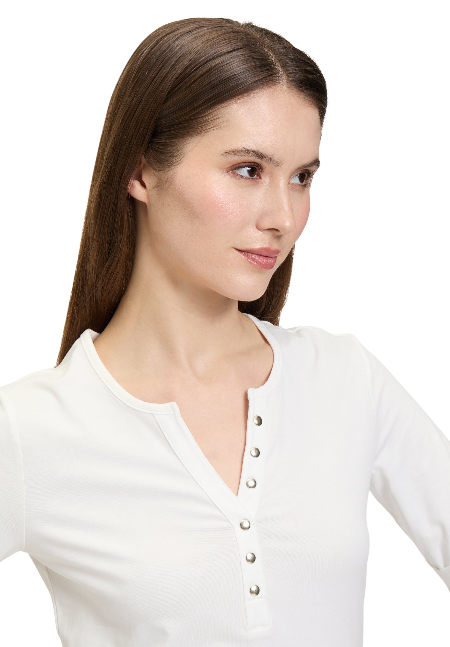 Betty Barclay - Button Down Silver Stud T Shirt