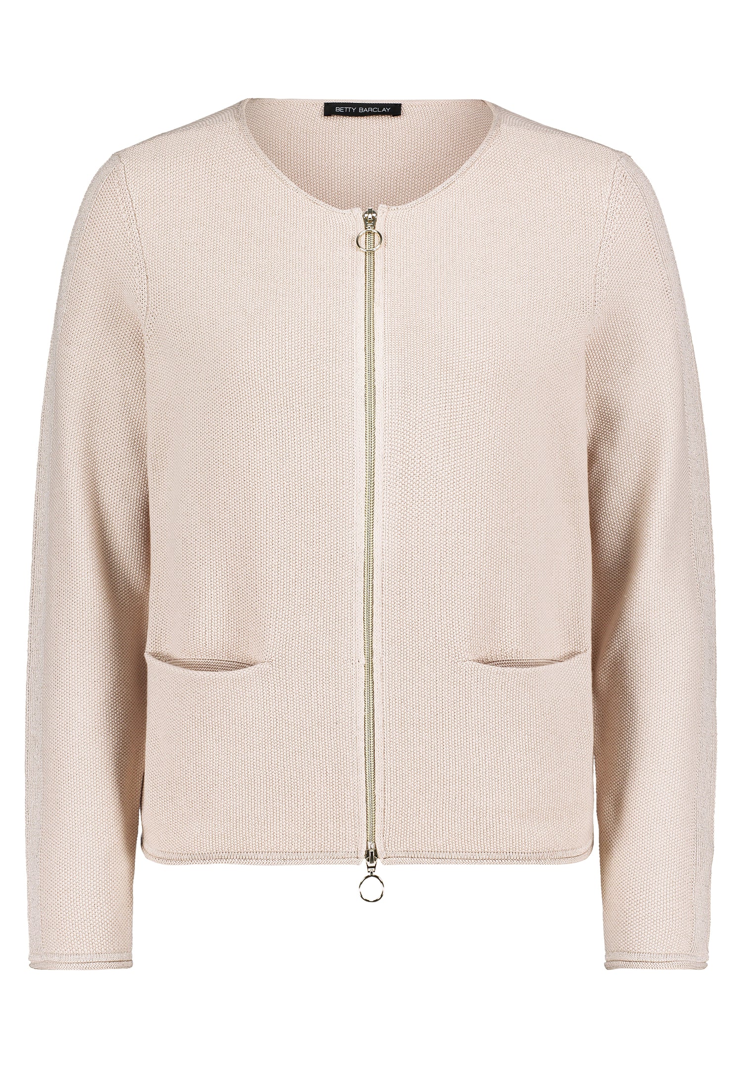Betty Barclay - Beige Zipper Cardigan