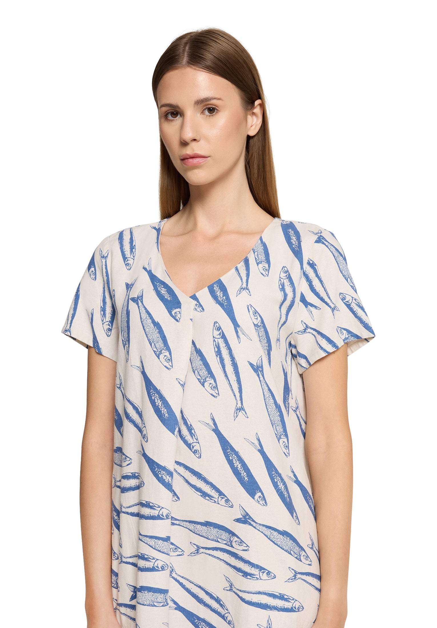 Betty Barclay - Fun Print V Neck Dress