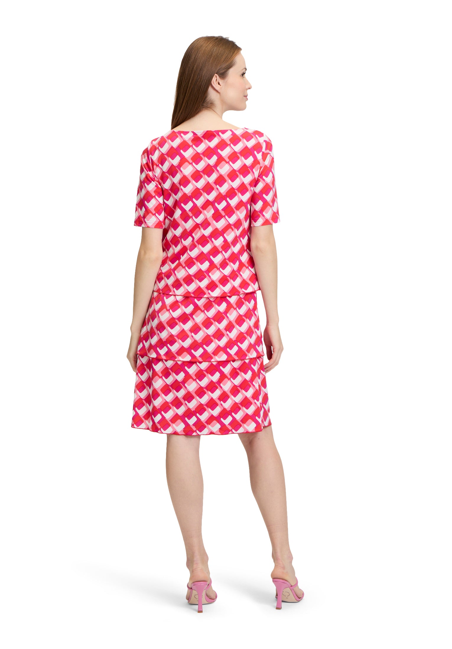 Betty Barclay - Vibrant Mixed Colour Pattern Dress