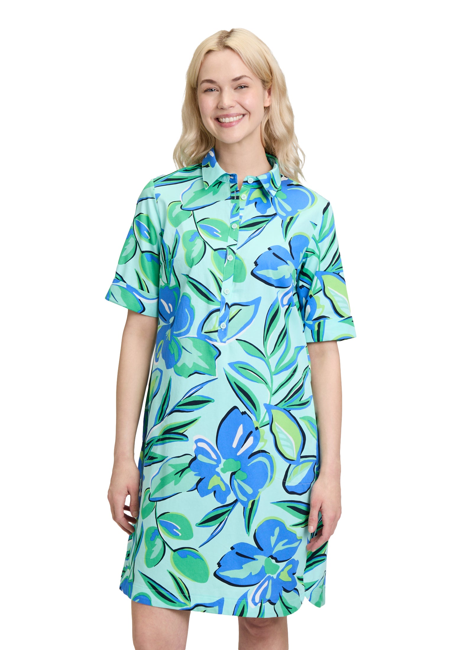 Betty Barclay - Tropical Print Shirt Dress