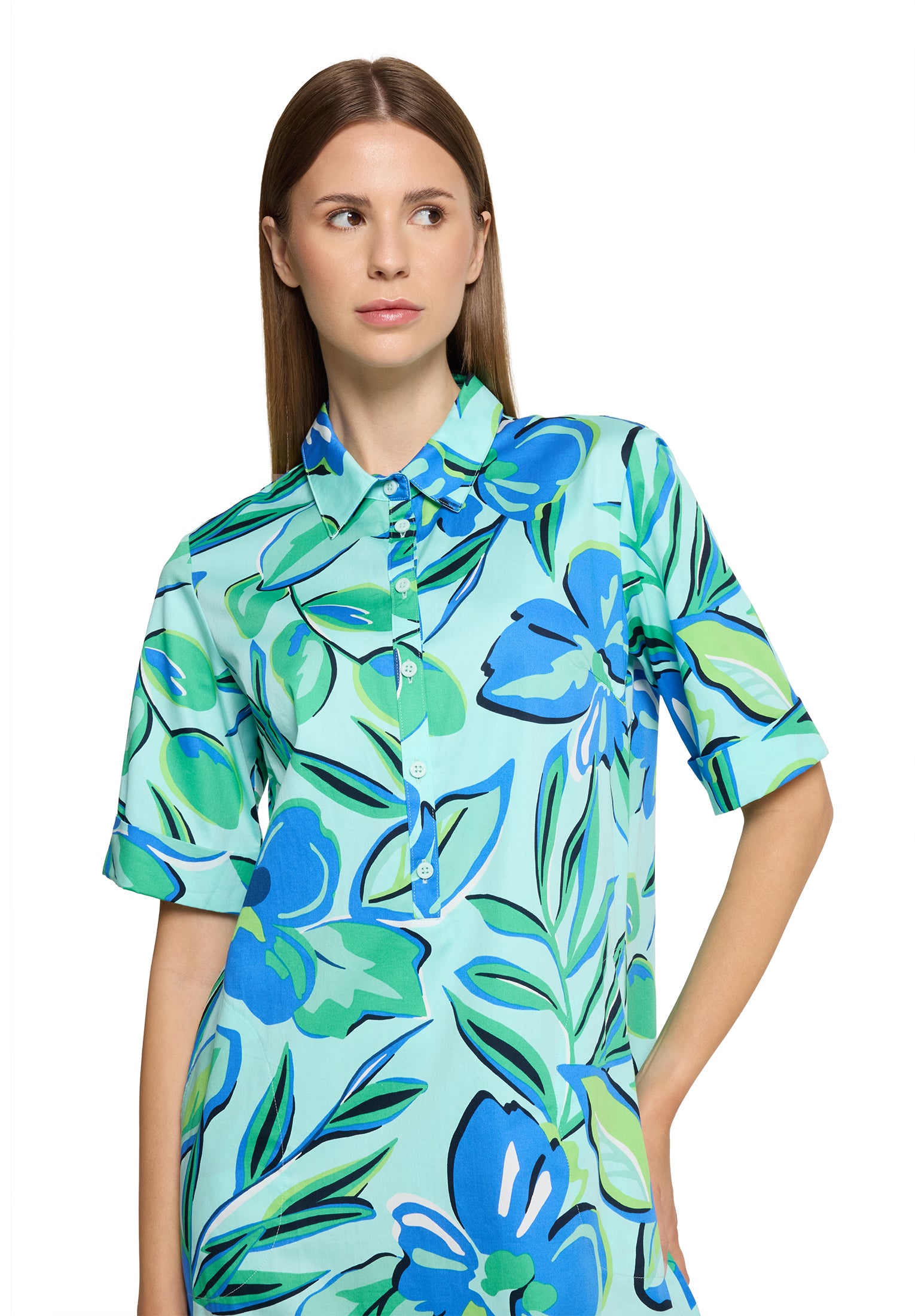 Betty Barclay - Tropical Print Shirt Dress