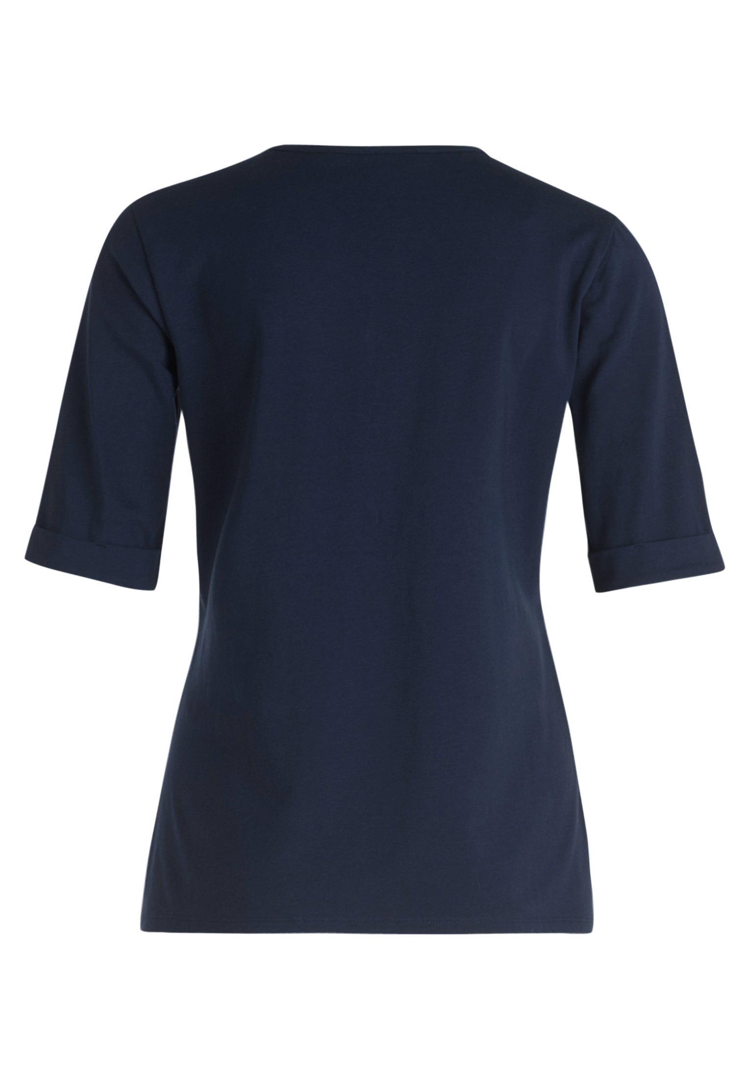 Betty Barclay - Button Down Silver Stud T Shirt Navy