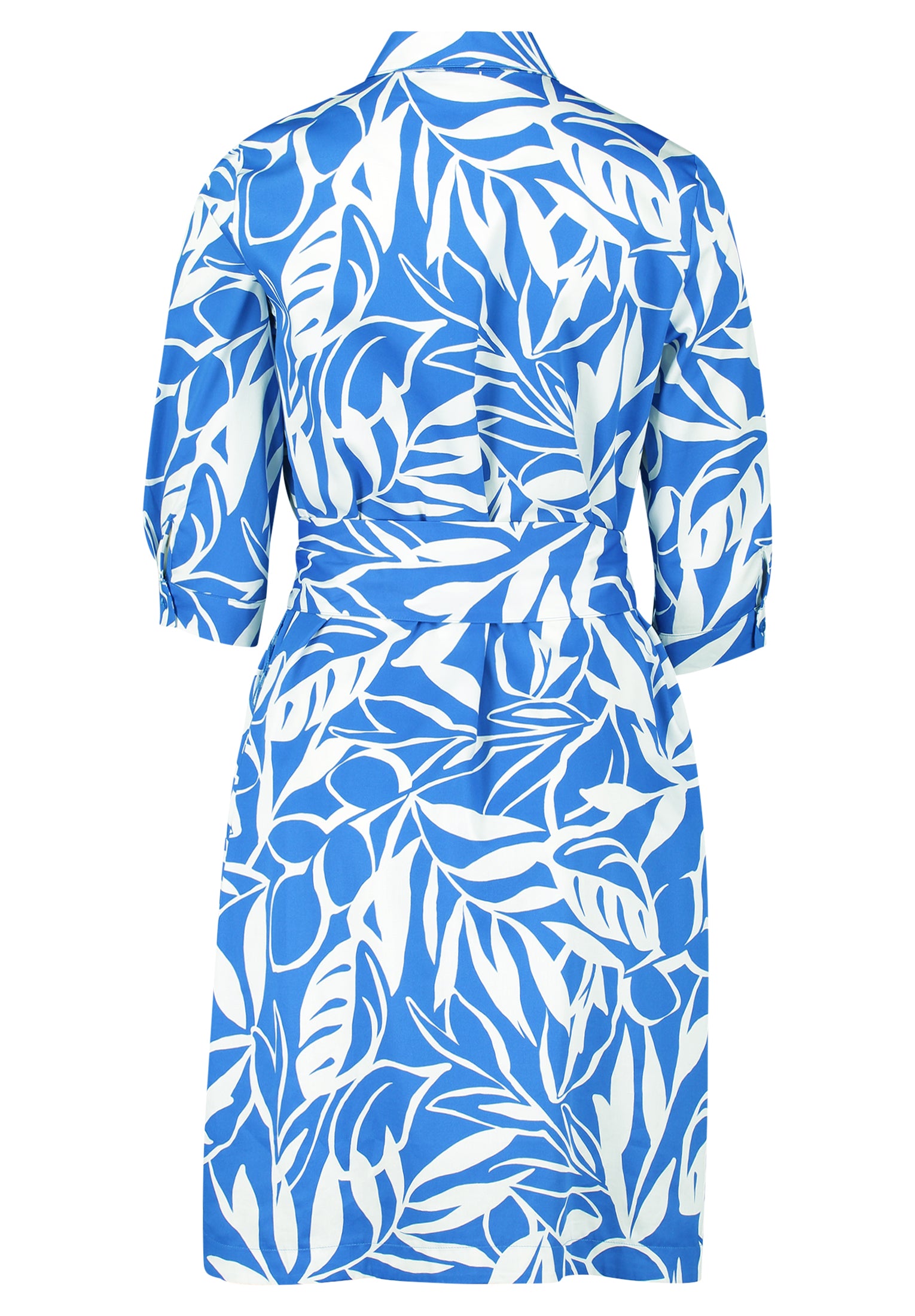 Betty Barclay - Cobolt Blue and White Print Shirt Dress