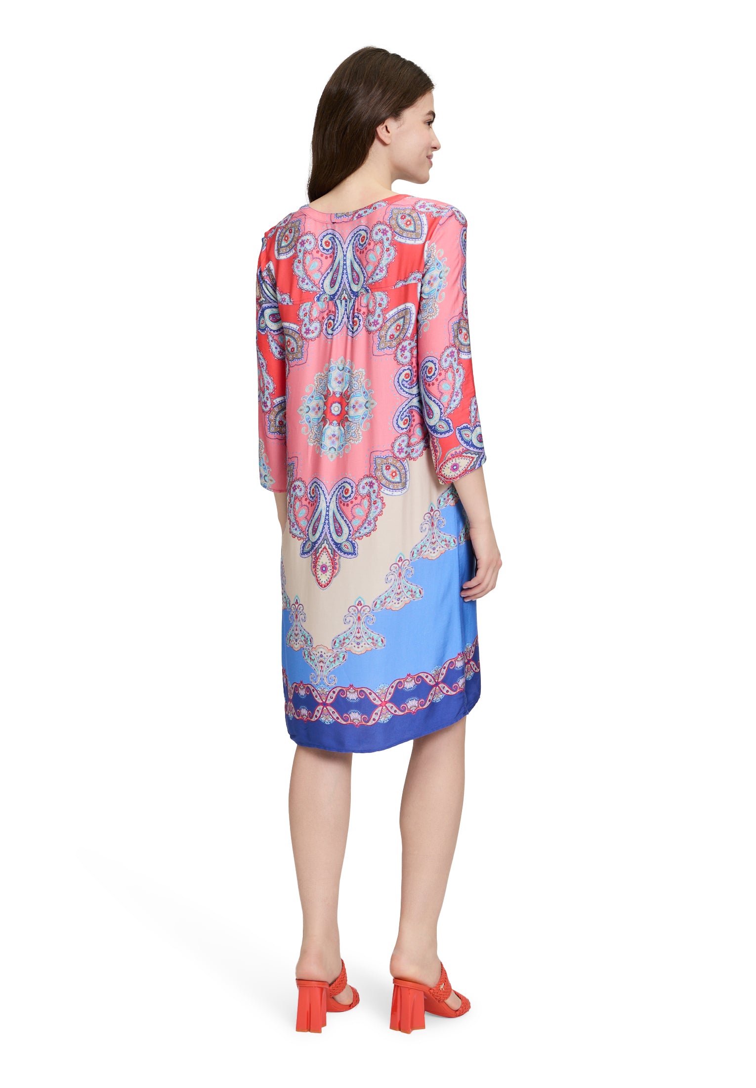 Betty Barclay - Vibrant Paisley Bohemian Print Tunic Style Dress
