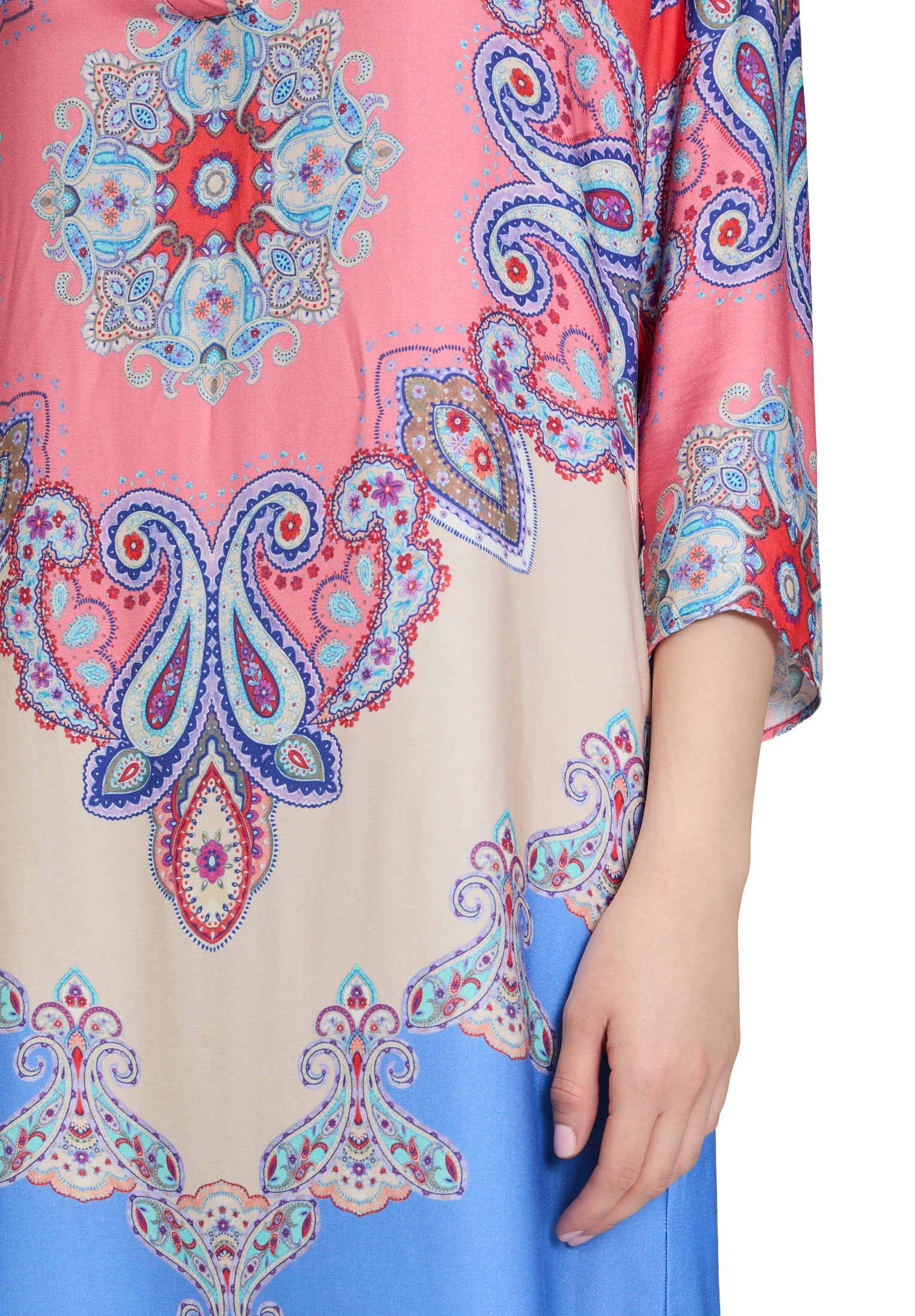 Betty Barclay - Vibrant Paisley Bohemian Print Tunic Style Dress