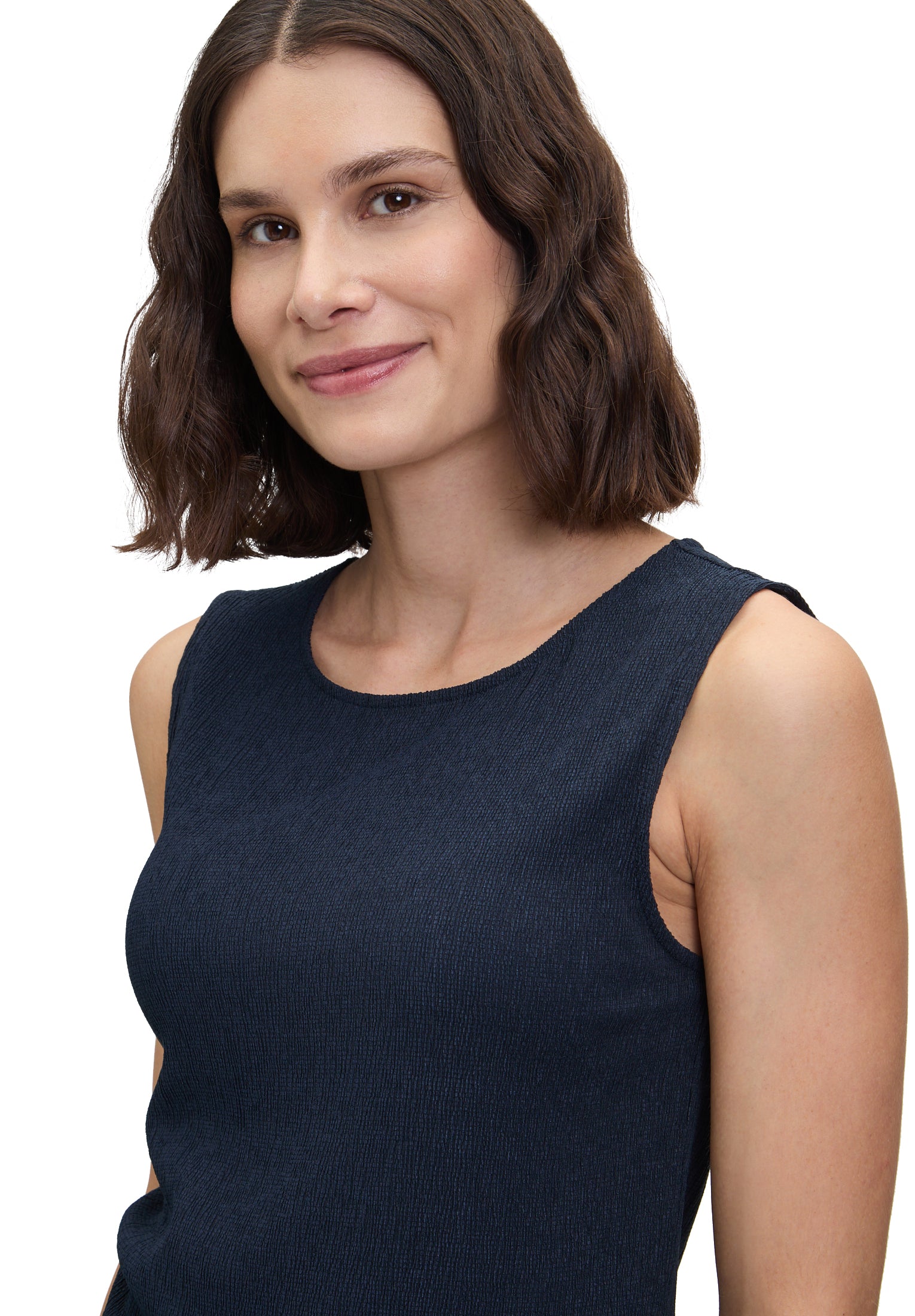 Betty Barclay - Navy Sleeveless Top