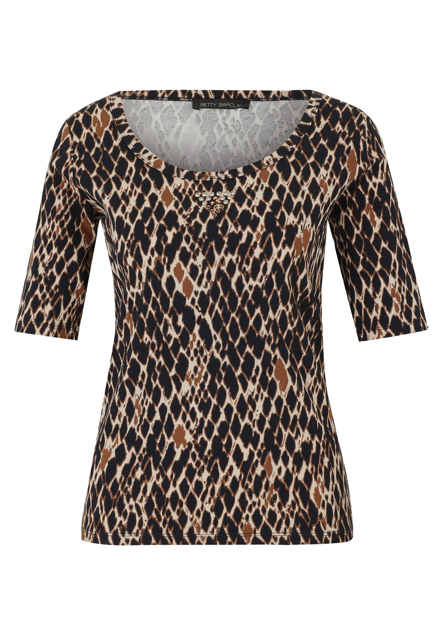 Betty Barclay - Animal Print Rib T-shirt