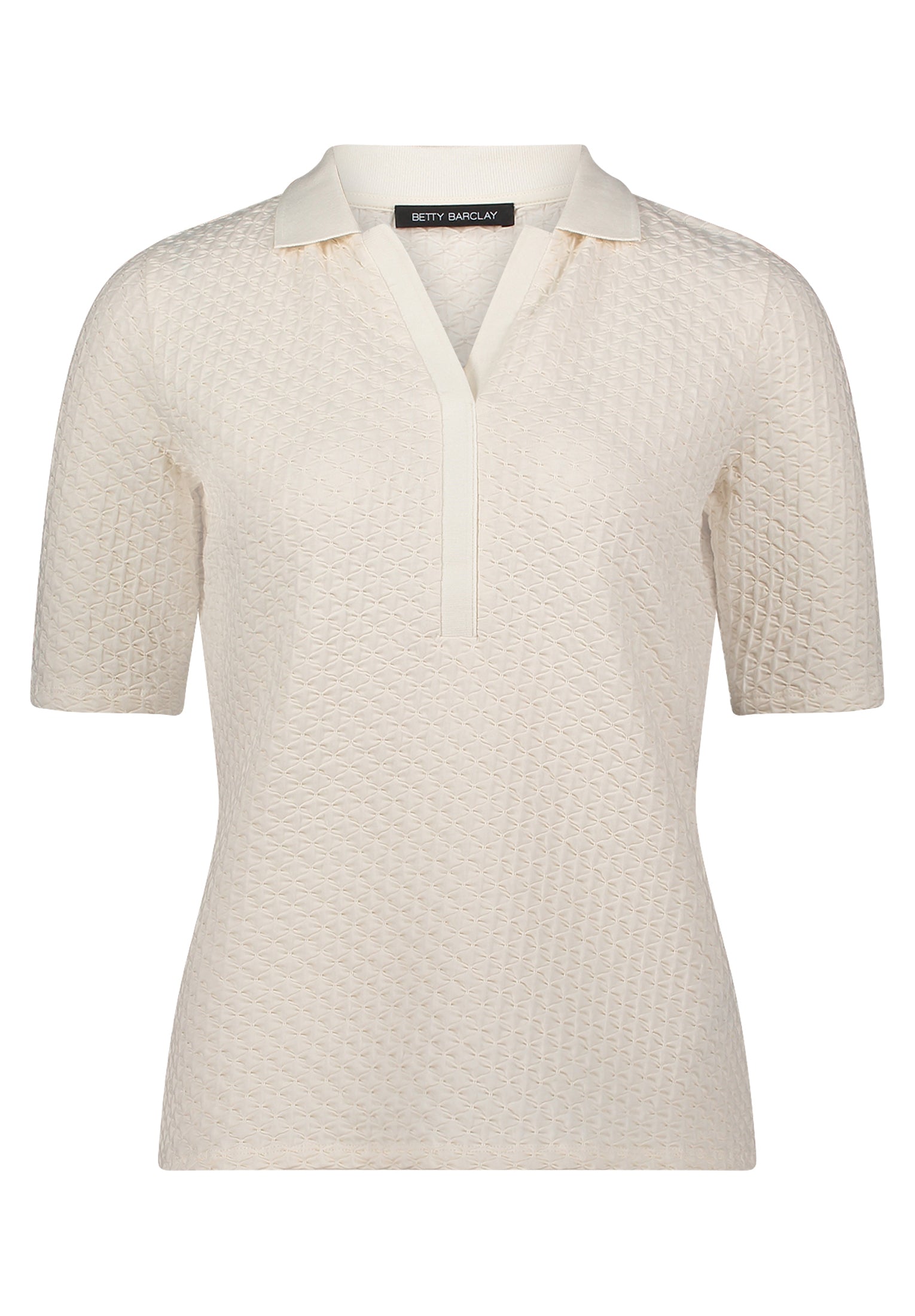 Betty Barclay Cream Texture Polo