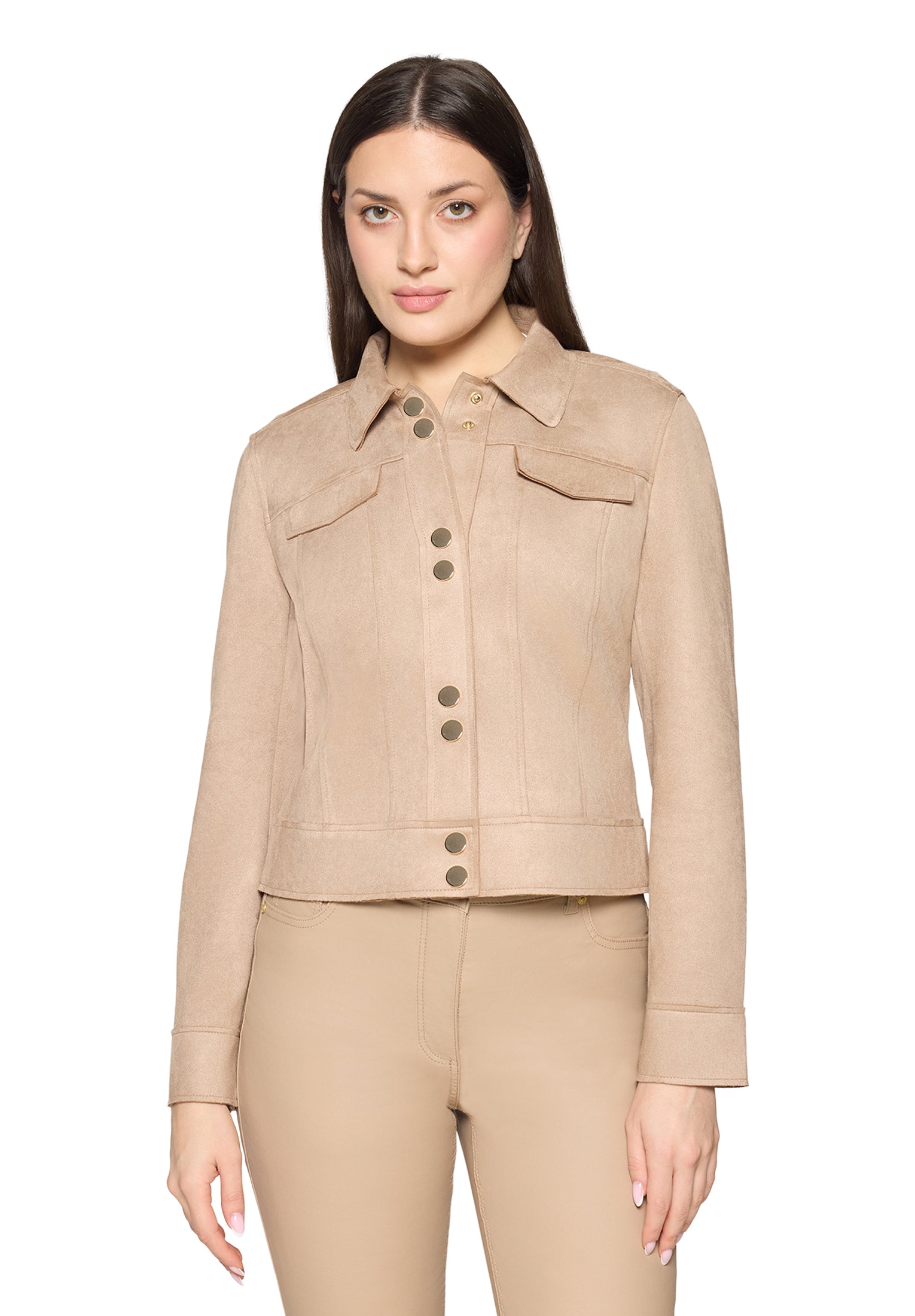 Betty Barclay- Camel Suede Jacket