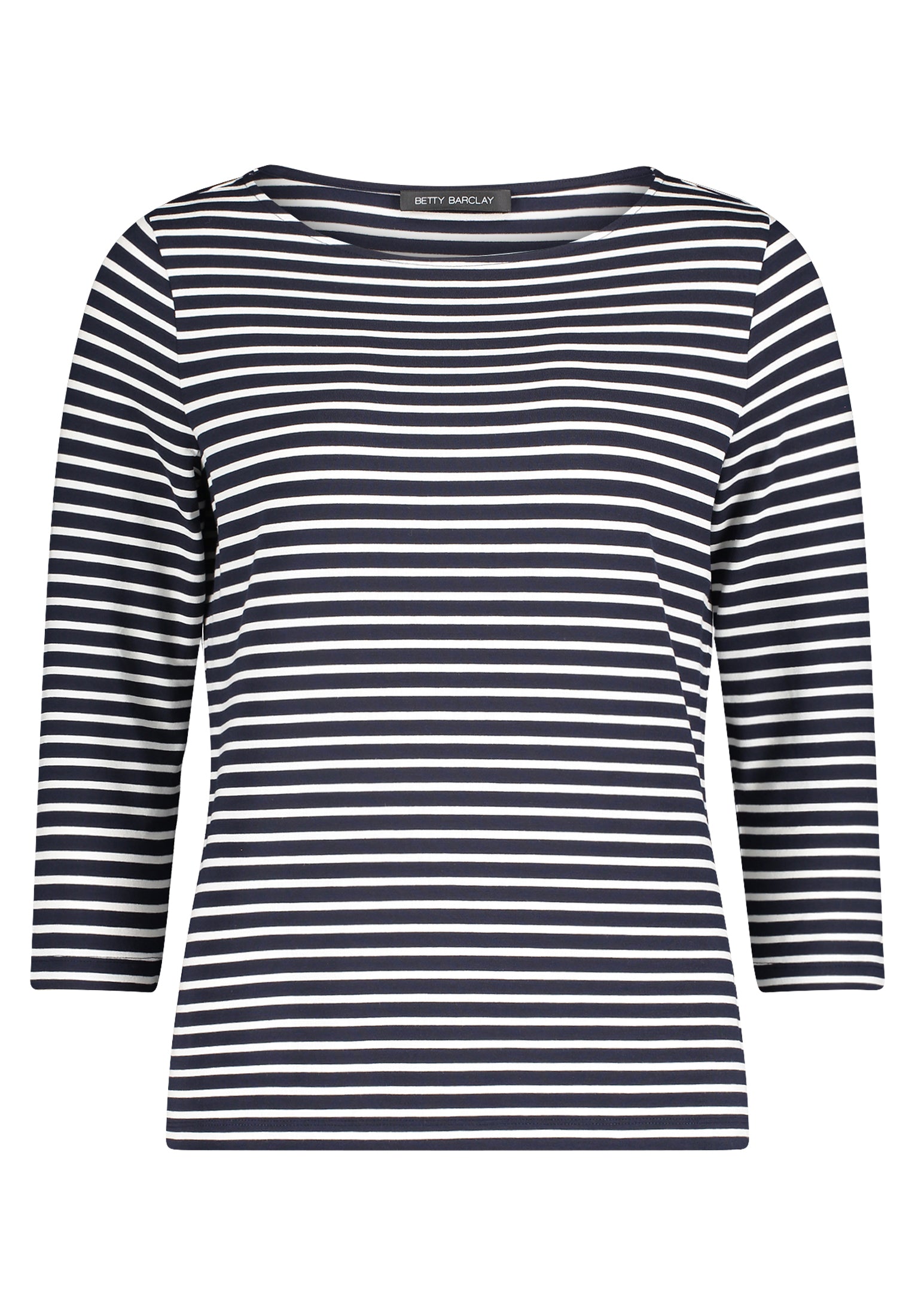 Betty Barclay Navy Striped Top 3/4 Sleeve