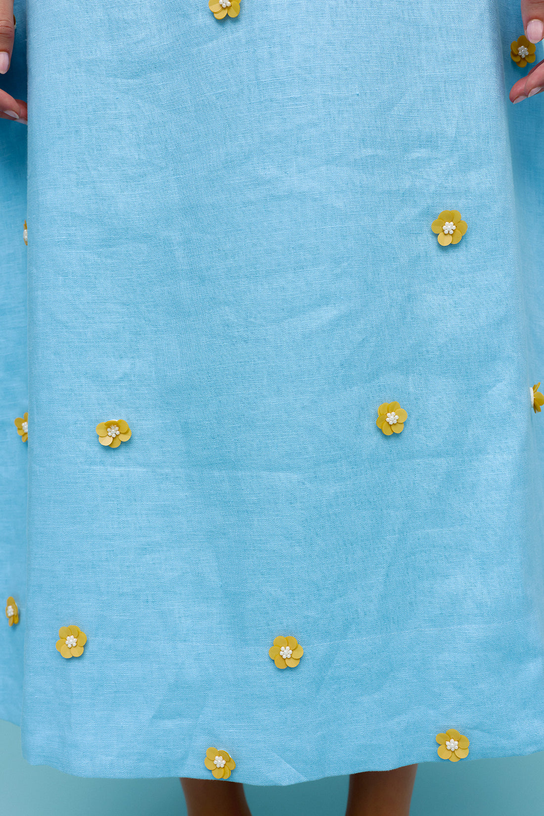 Binny Advantage Blue Embellished Dress