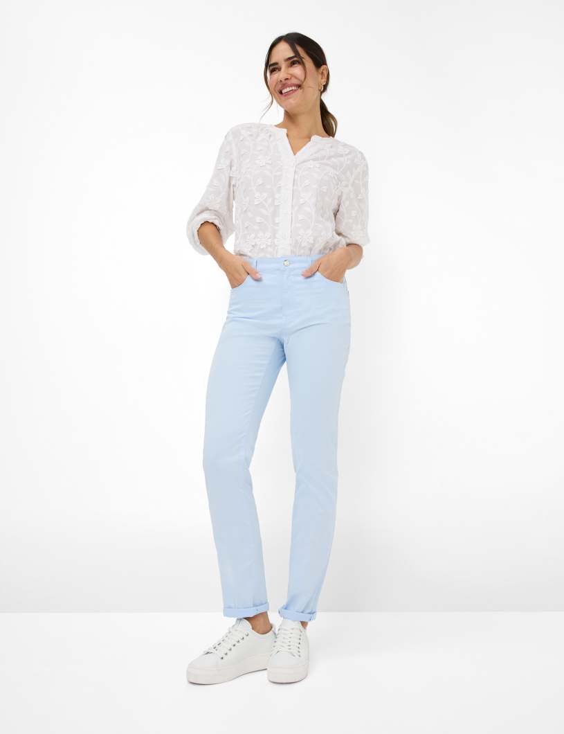 Brax- Carola Ultra Light Full Length - Pastel Blue