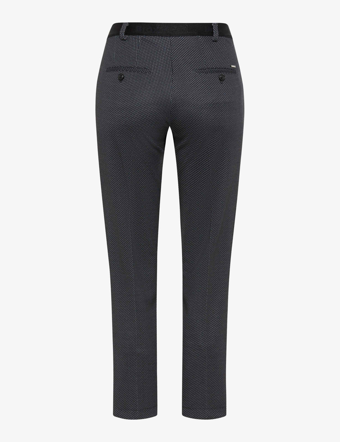Brax - Maron 7/8 Stretch Grey / Blue Print Pant