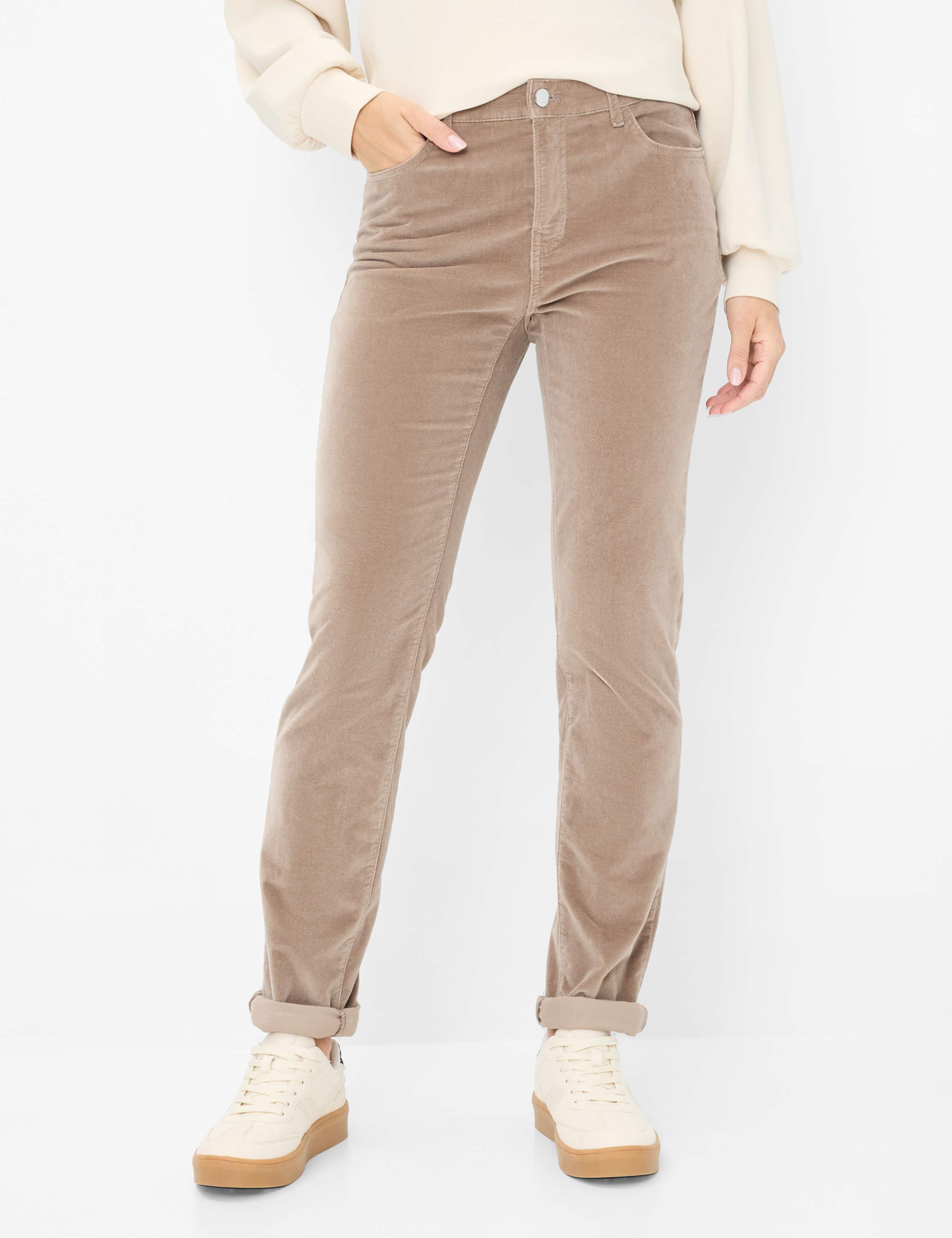 Brax - Mary Velvet Pants -Camel