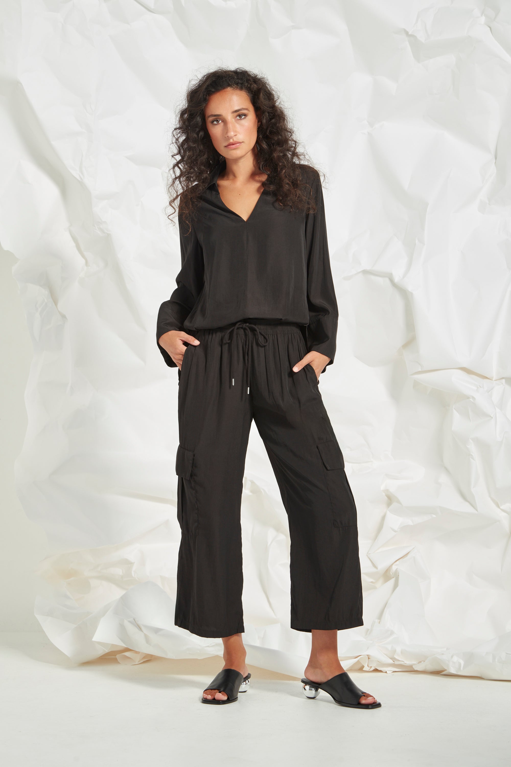 Glide - By Verge Corinna Blouse Black