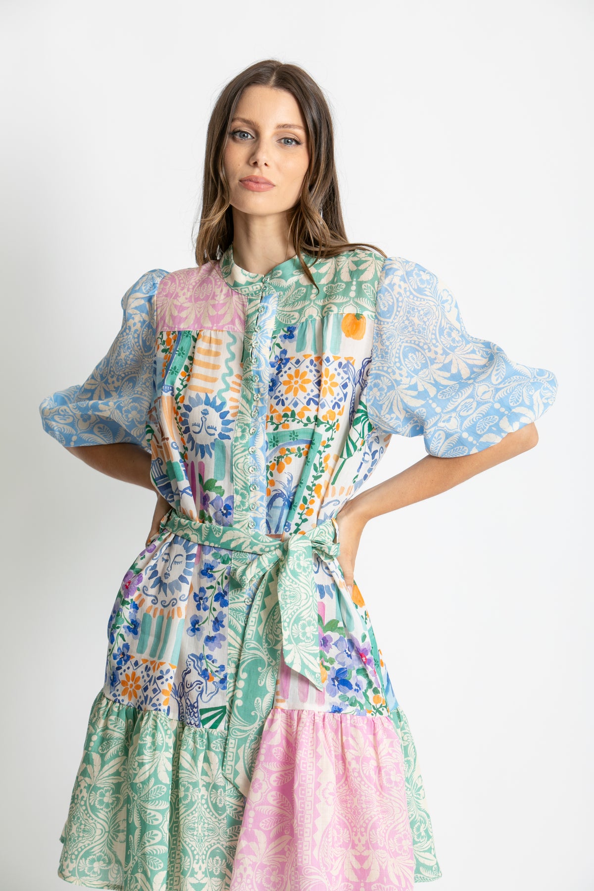 Kachel - Riley Multi Print Dress