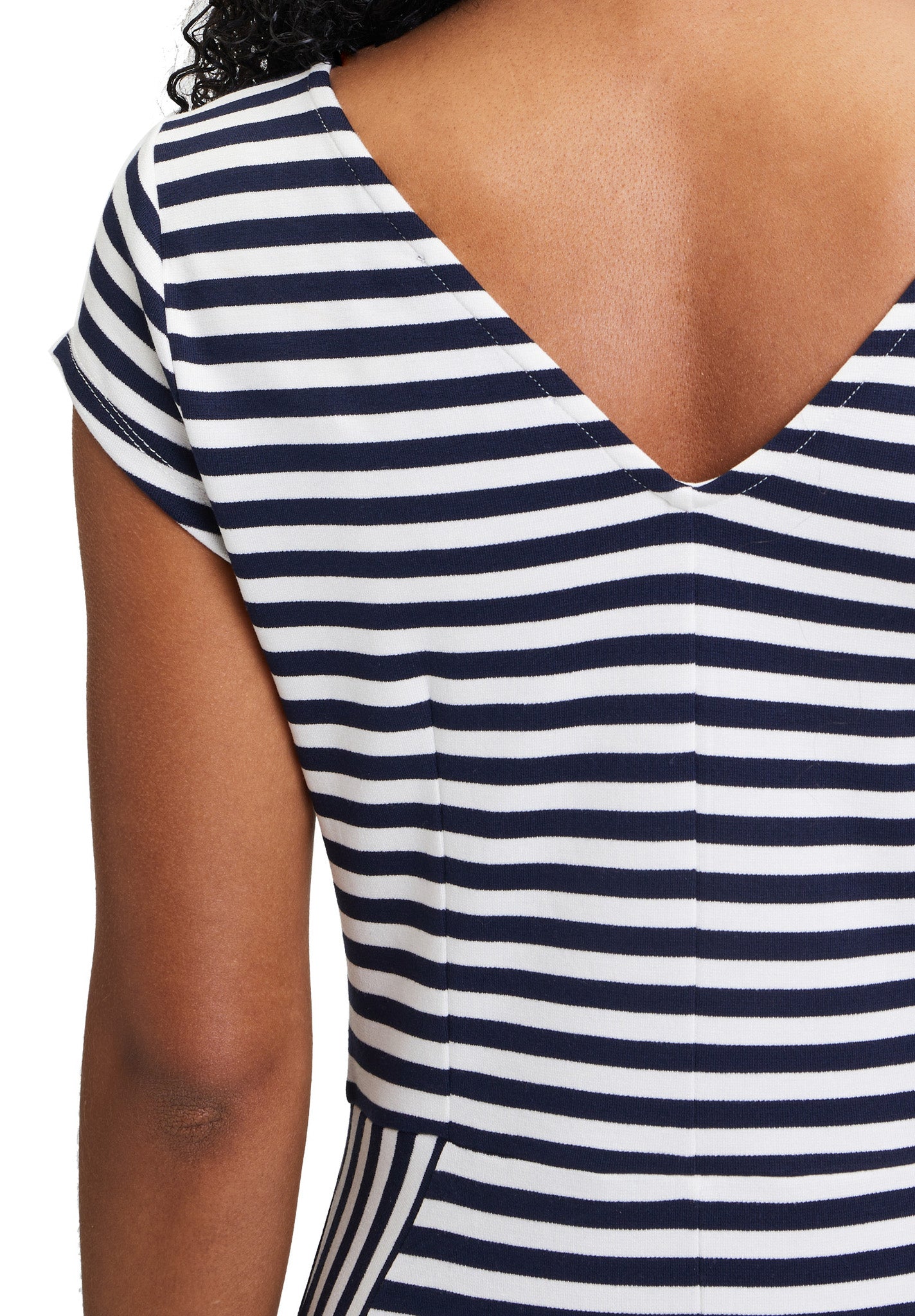 Betty Barclay - Navy and White Stripe Dress