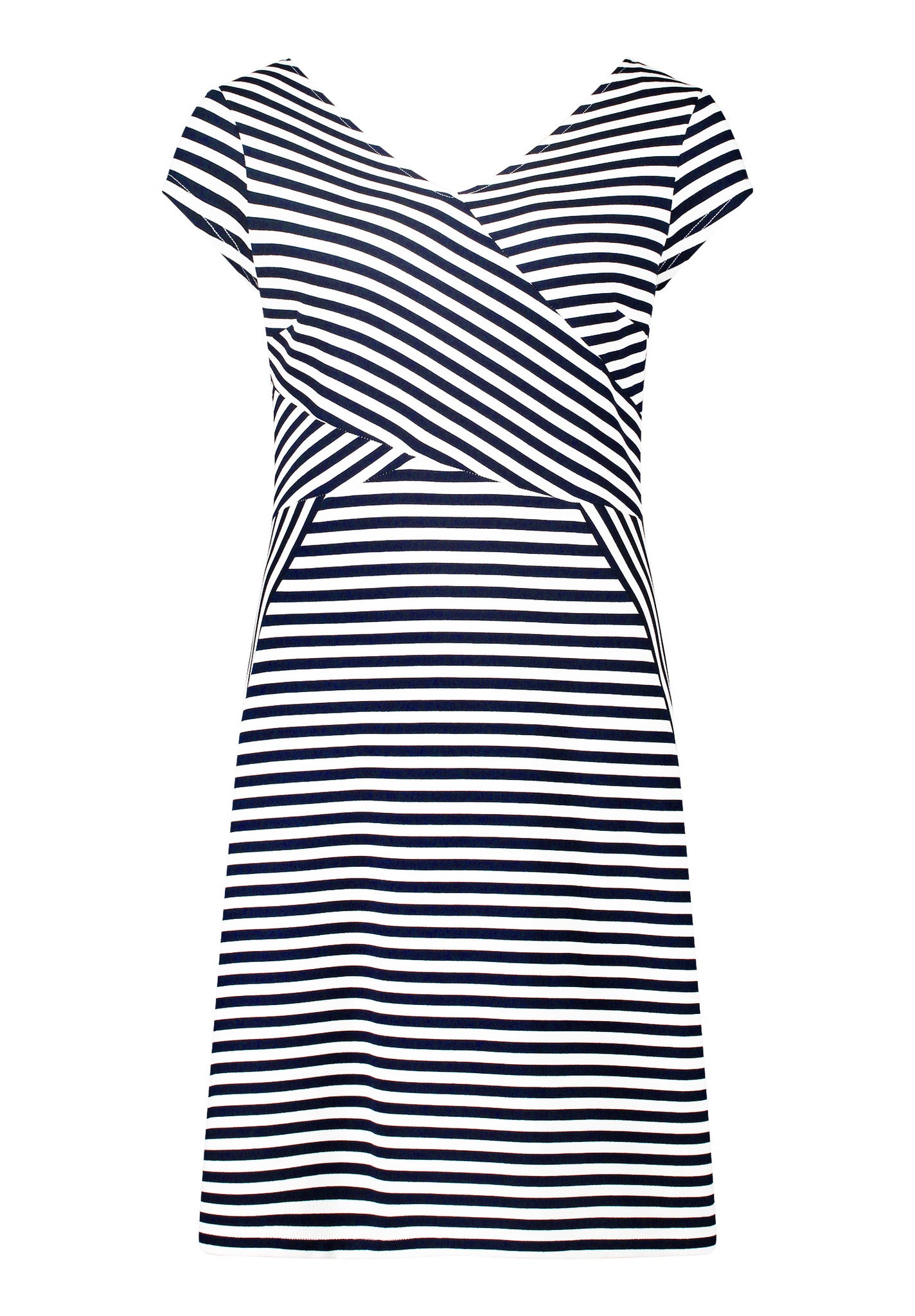 Betty Barclay - Navy and White Stripe Dress