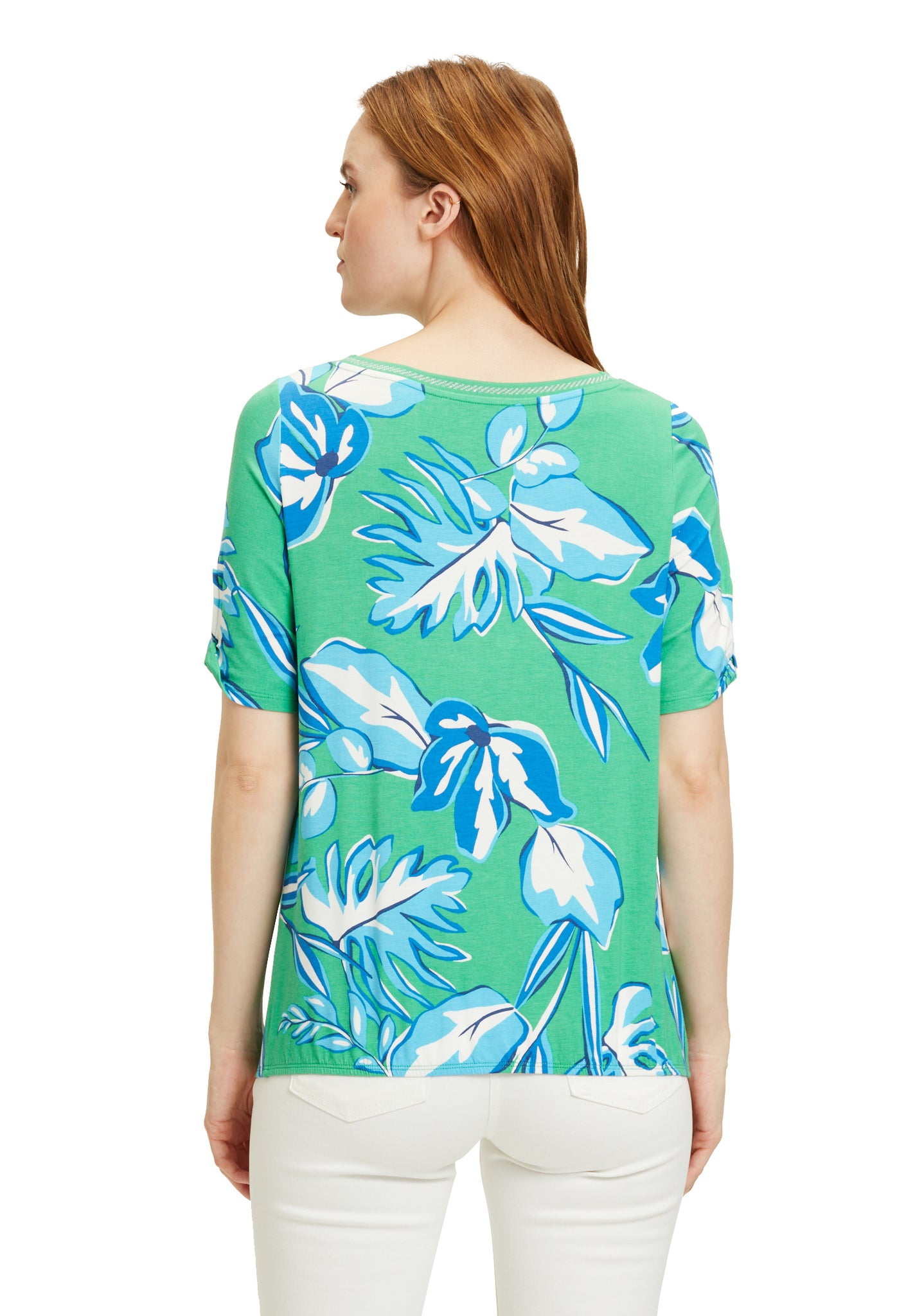 Betty Barclay - Green and Blue Floral Print Tee