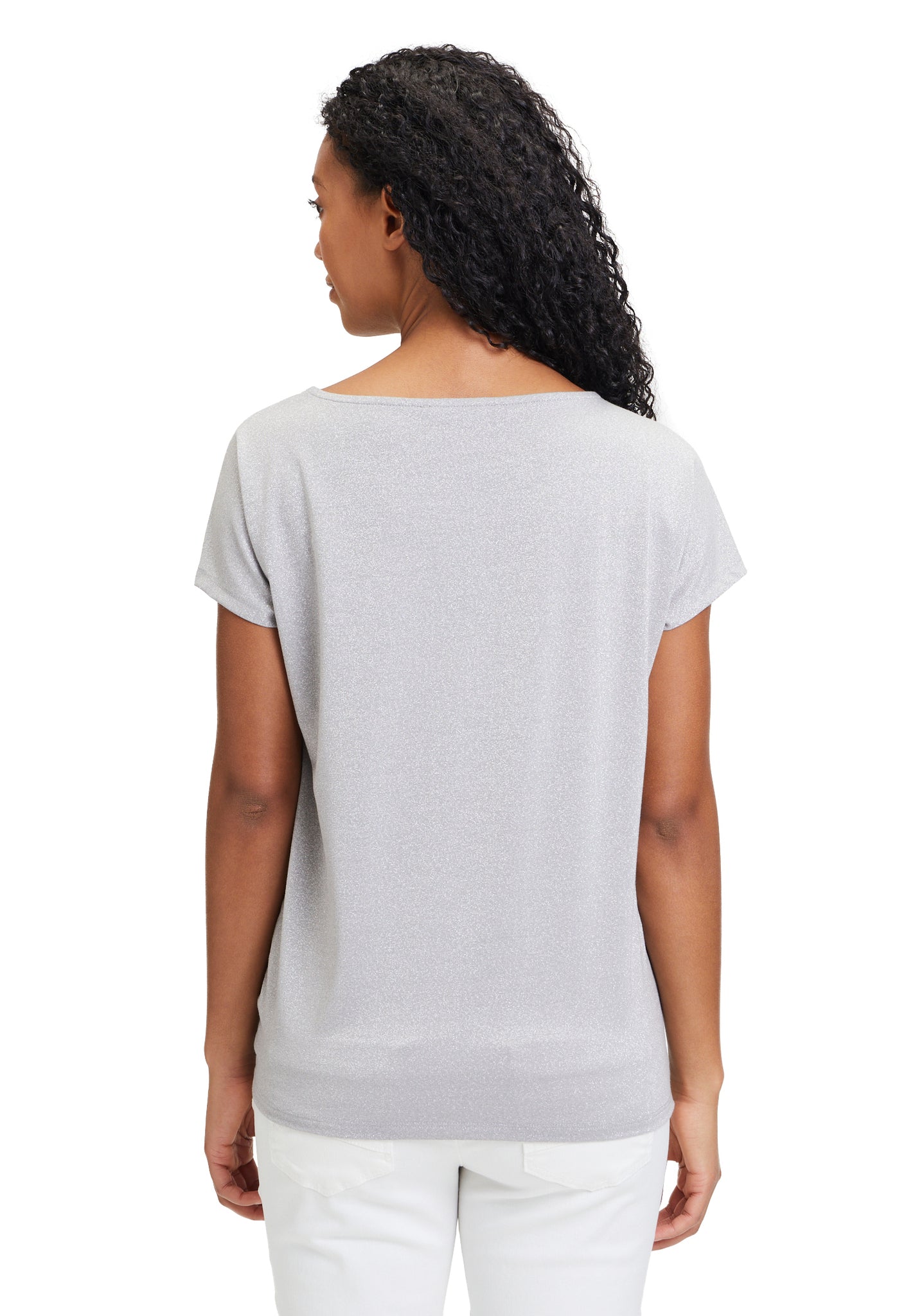 Betty Barclay - Grey/Silver T-shirt with Sequins and Glitter Thread