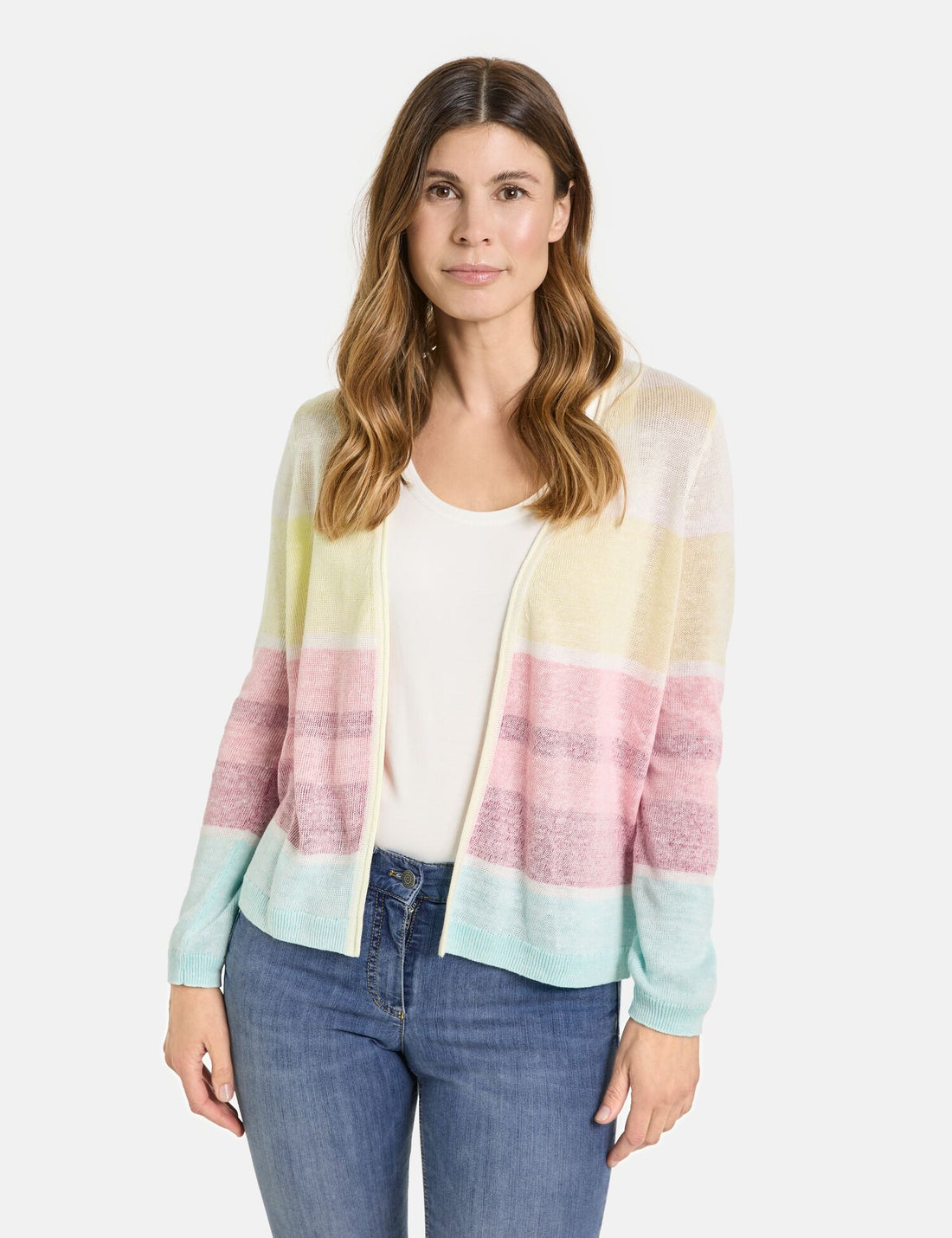 Gerry Weber - Striped Sorbet Mixed Colour Cardigan