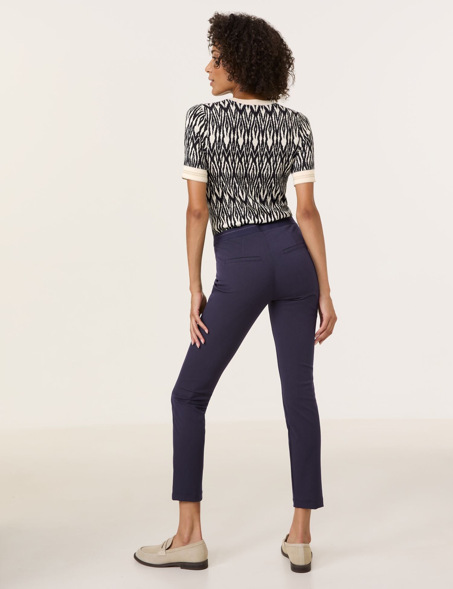 Gerry Weber - San Ya Slim Fit Navy Pants 7/8 Length